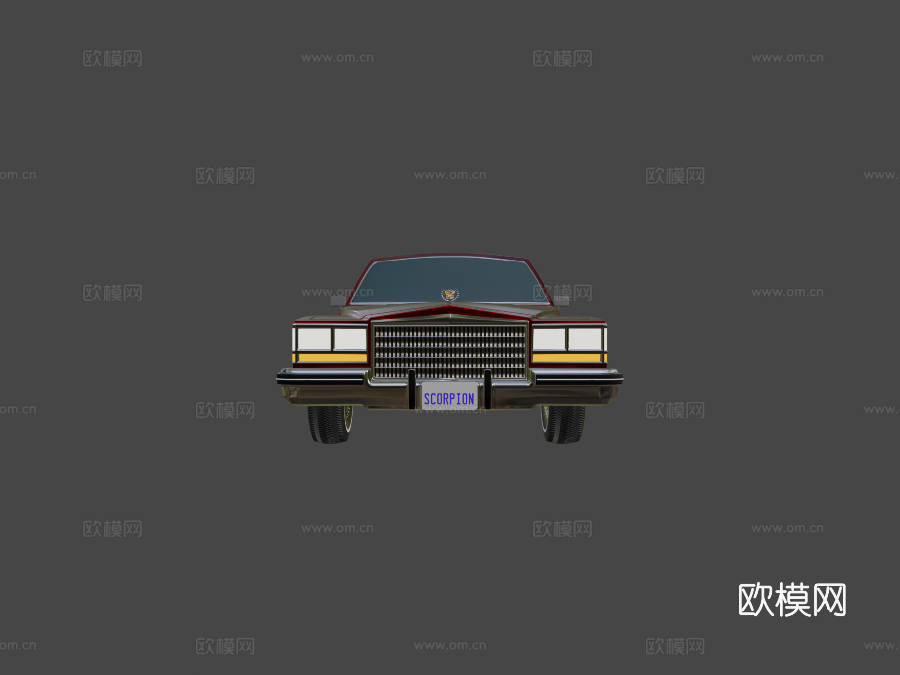 年代凯迪拉克3d模型下载（渲染图5）