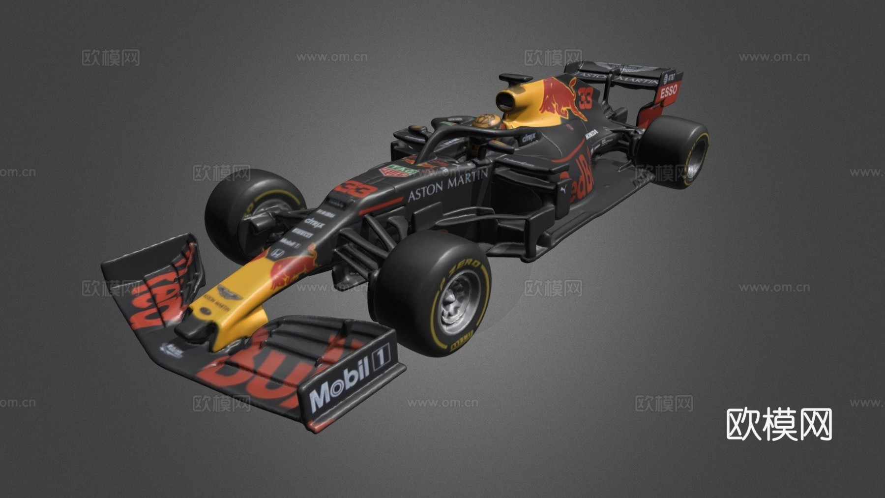 阿斯顿马丁红牛赛车RB153d模型下载（渲染图1）