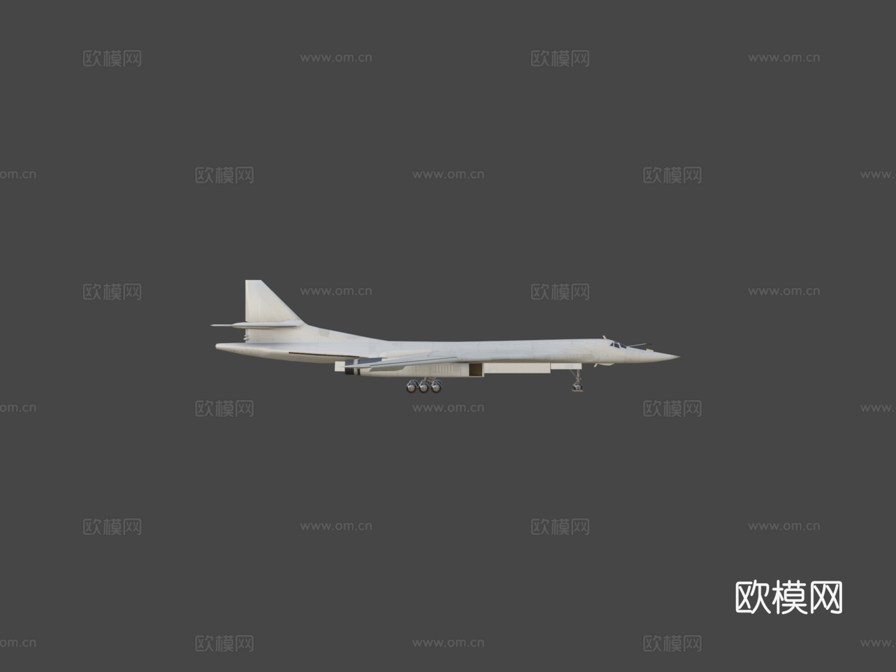 图-160型3d模型下载（渲染图6）