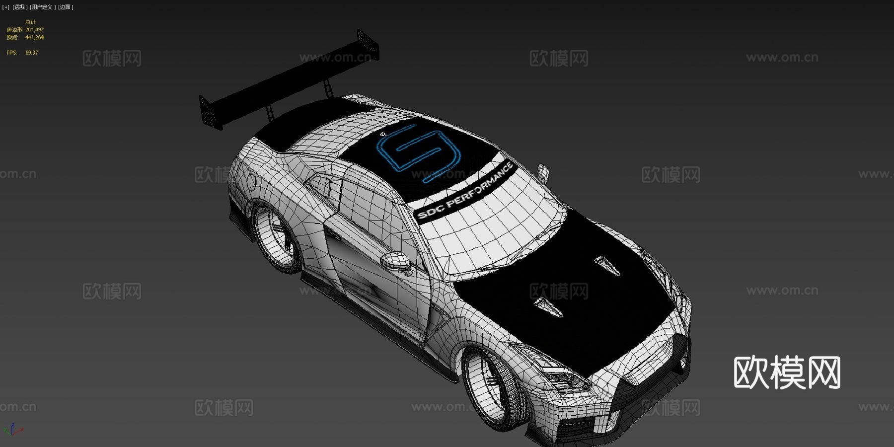 调校日产GT-R SDC3d模型下载（渲染图4）