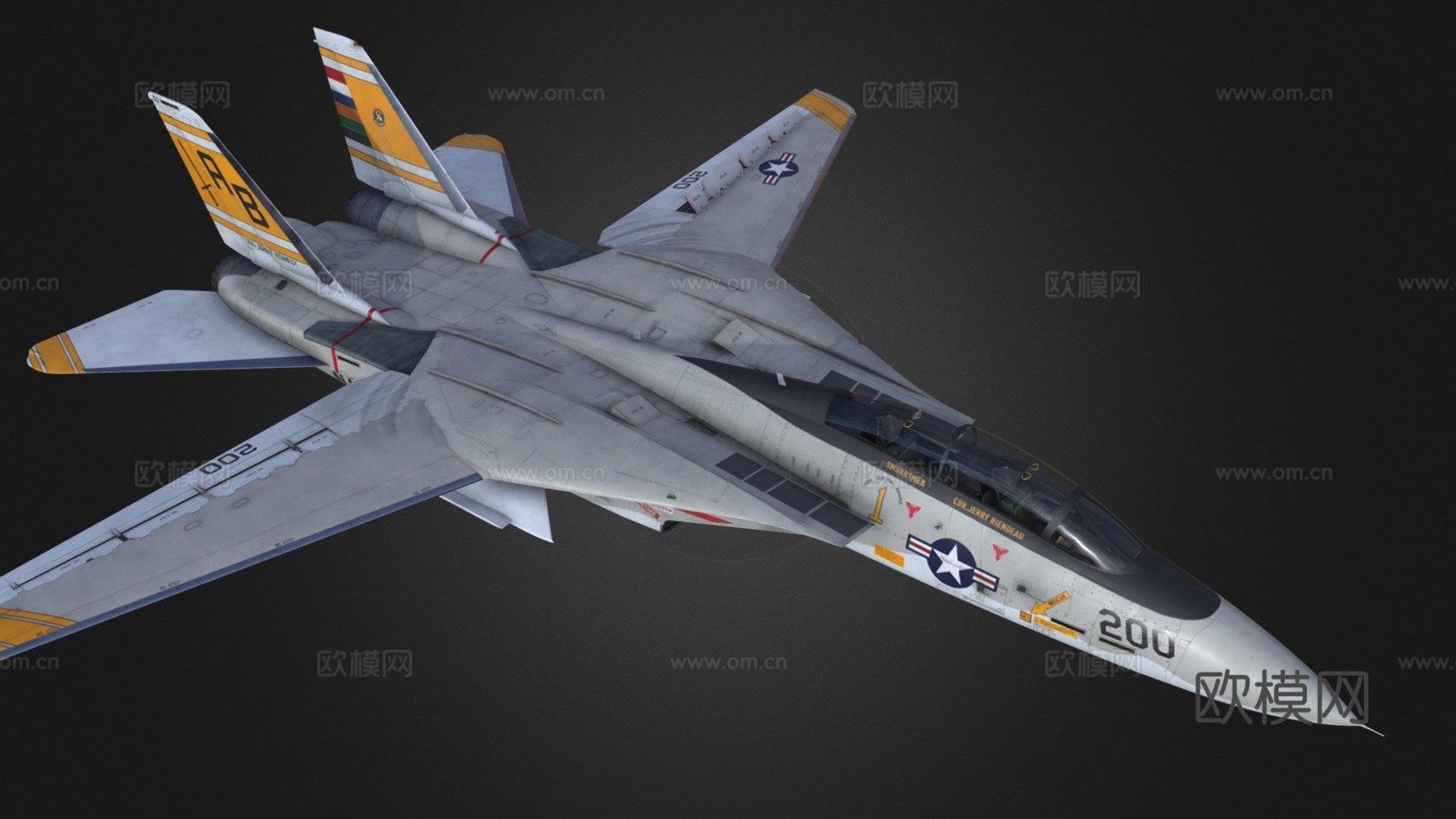F-14A =剑客=3d模型下载（渲染图1）