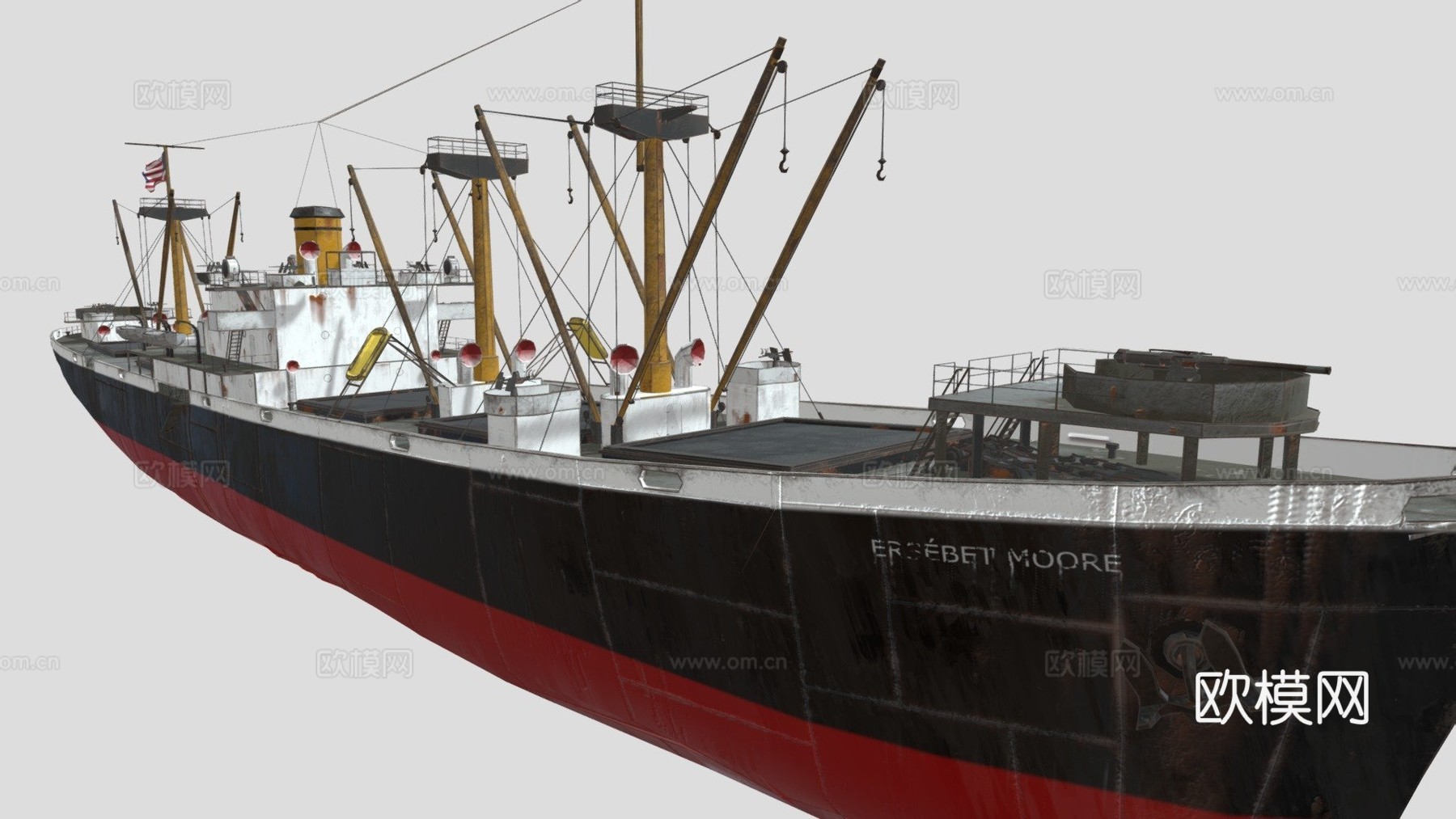 自由轮3d模型下载（渲染图1）