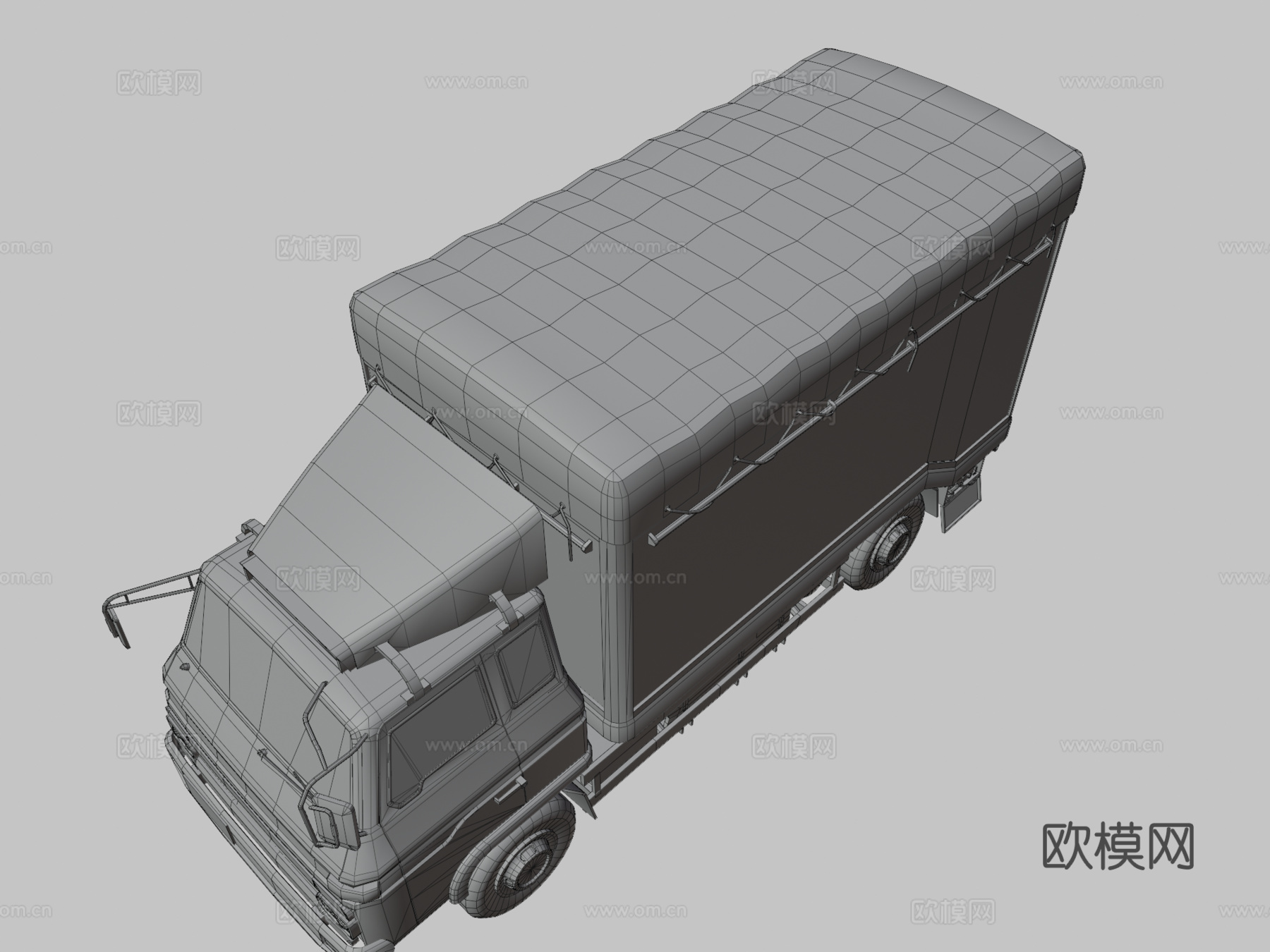 日产柴油3d模型下载（渲染图3）