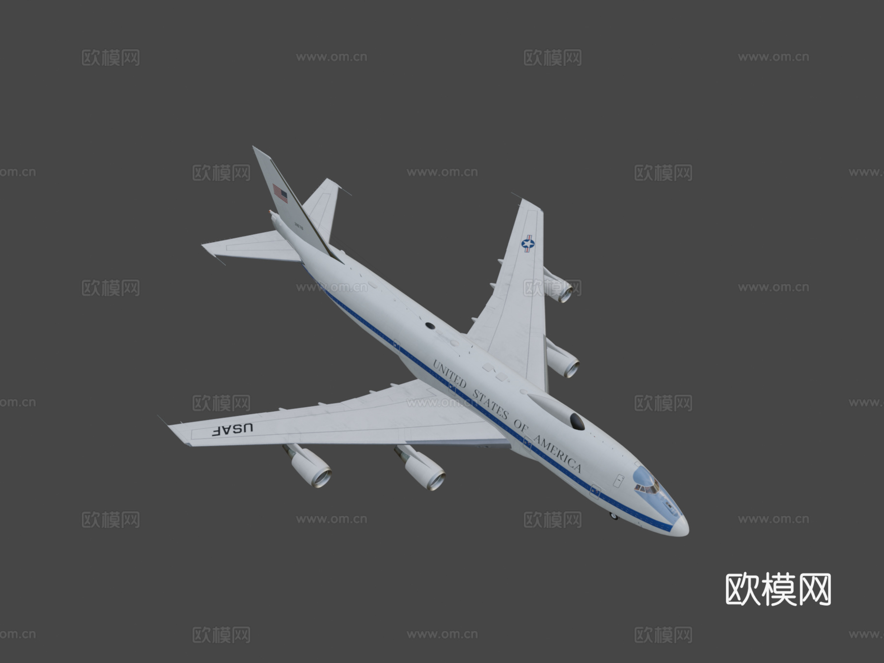 E-4末日飞机3d模型下载（渲染图7）