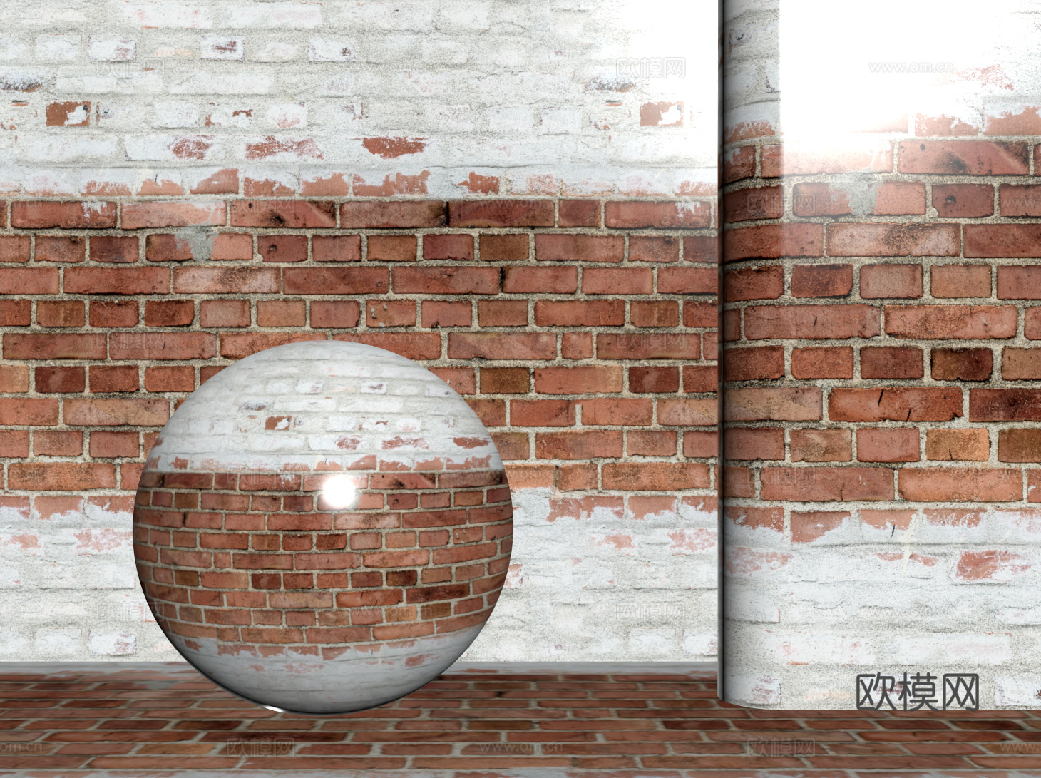 现代砖墙 青石砖墙 脏旧砖墙 仿古砖墙 工业砖墙su模型