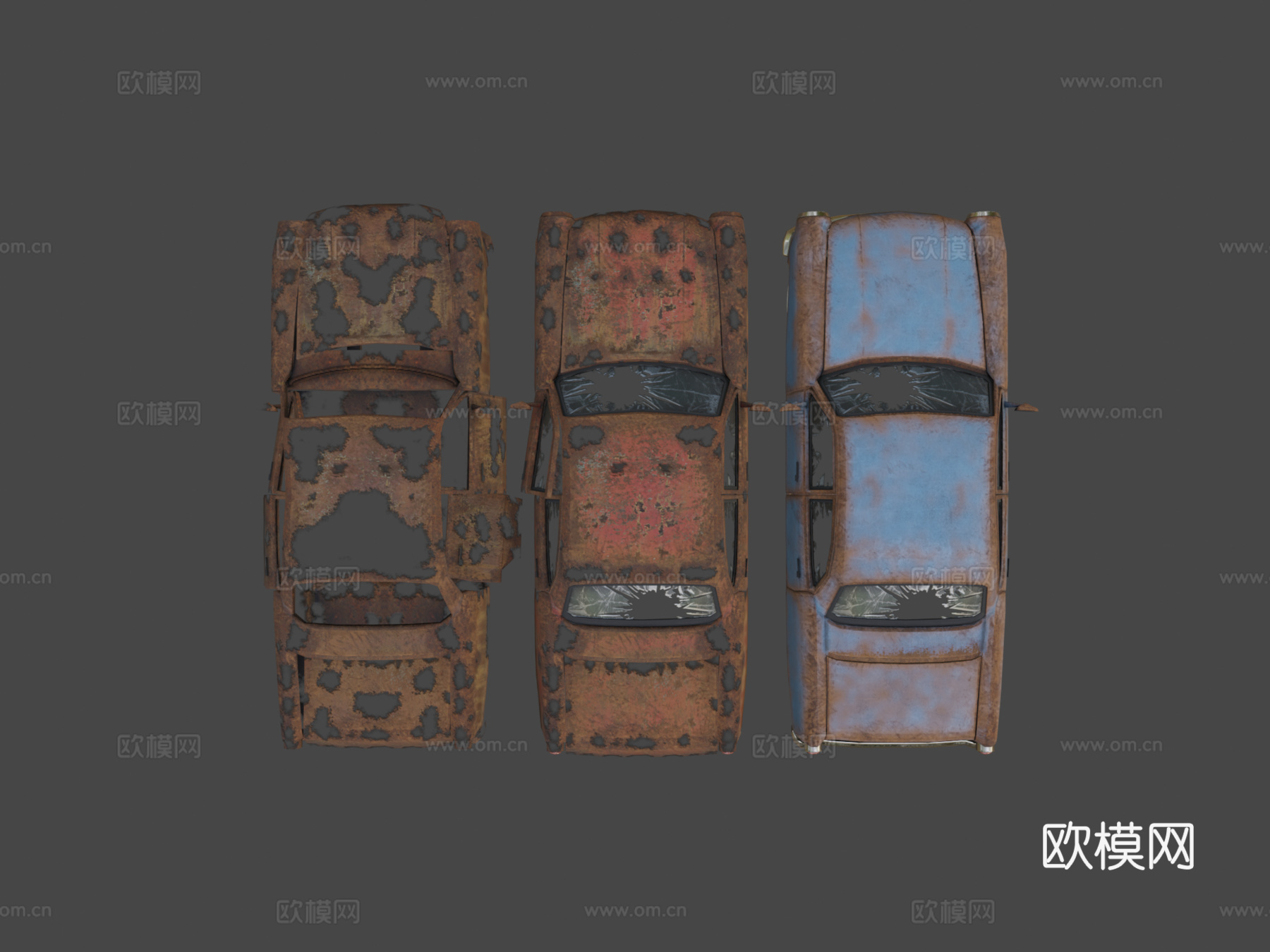 汽车锈蚀测试3d模型下载（渲染图7）
