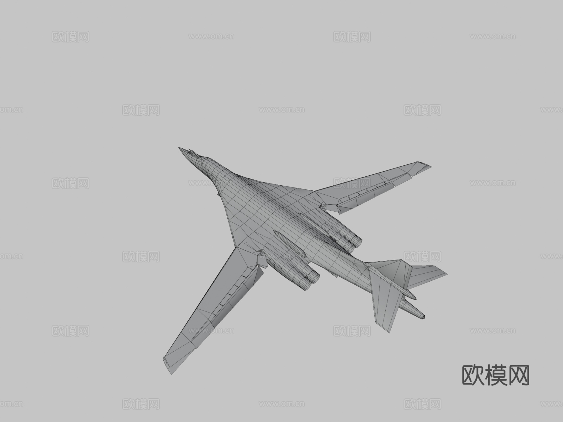 图-160型3d模型下载（渲染图3）