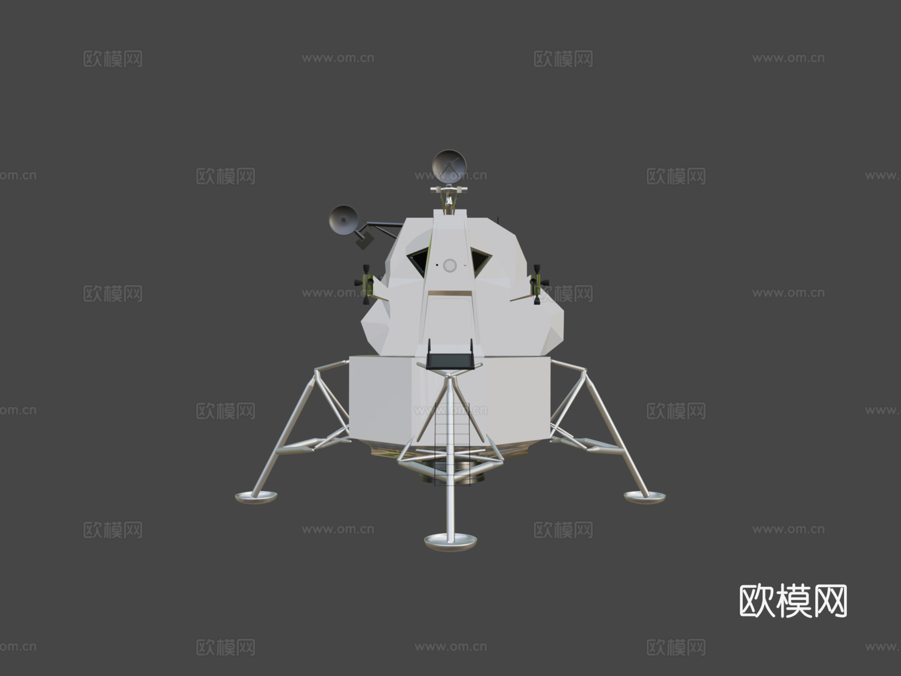 阿波罗登月舱3d模型下载（渲染图7）