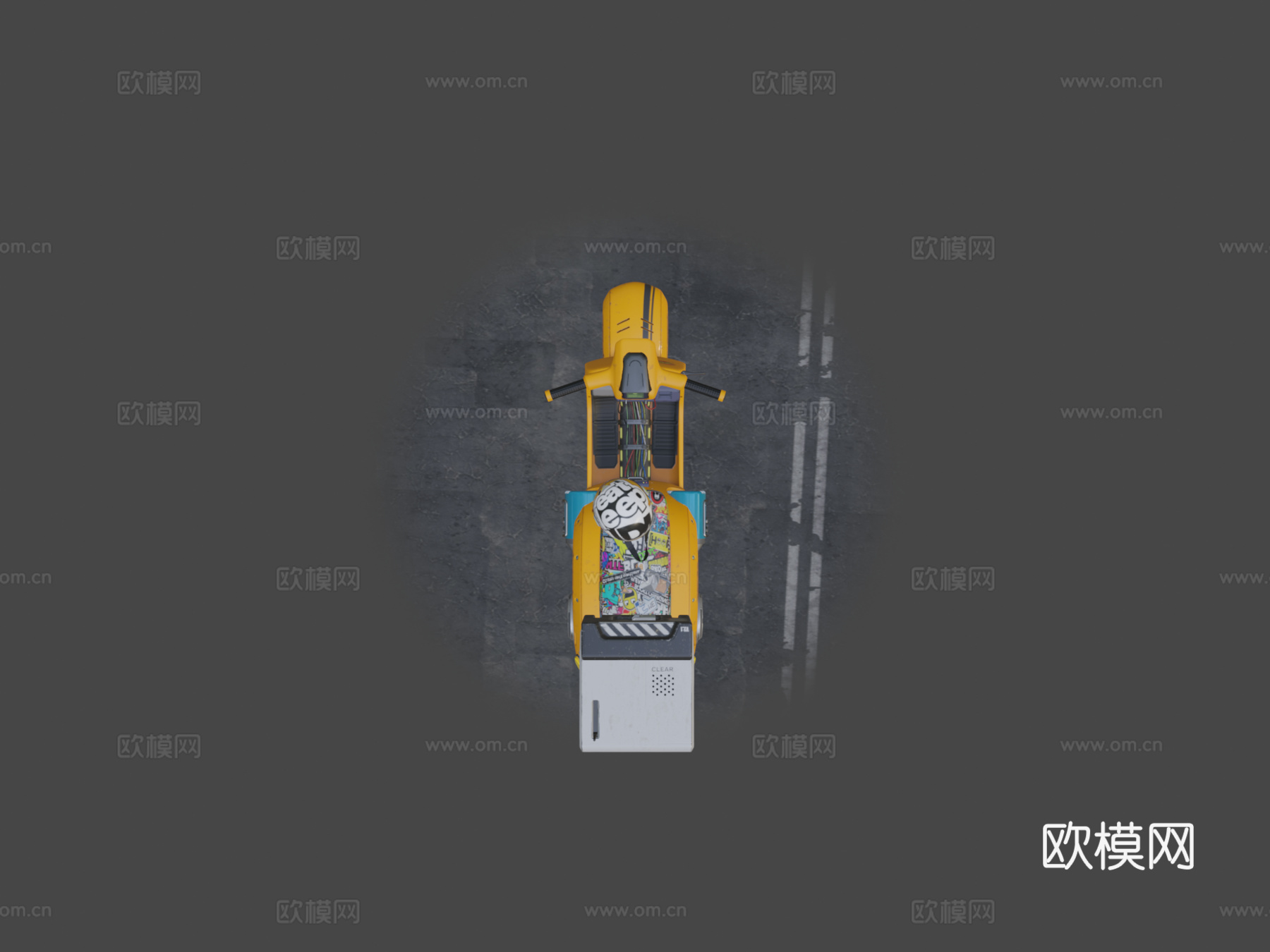 贴纸炸弹3d模型下载（渲染图7）