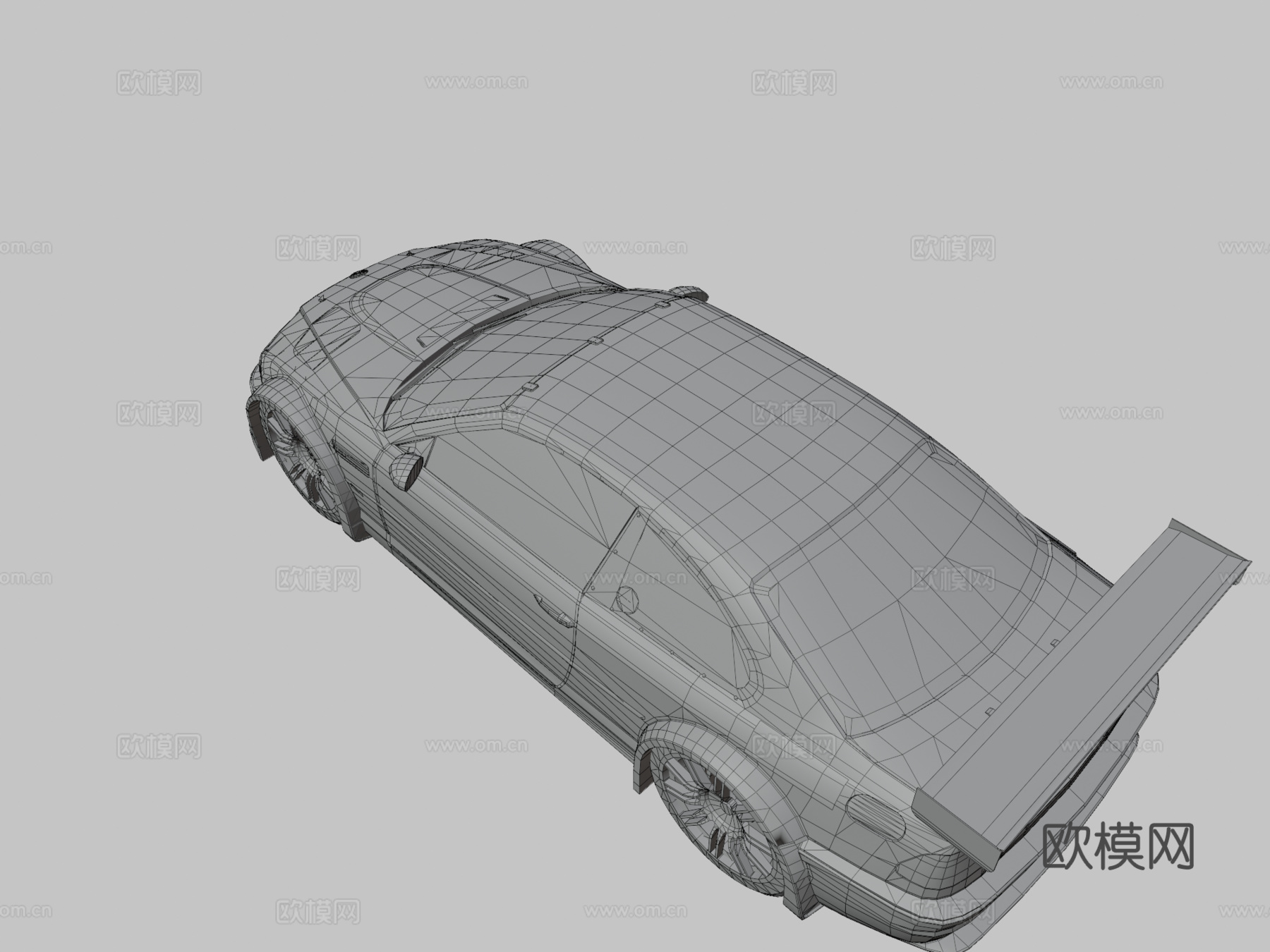 宝马M3 GTR-极品飞车最高通缉3d模型下载（渲染图3）