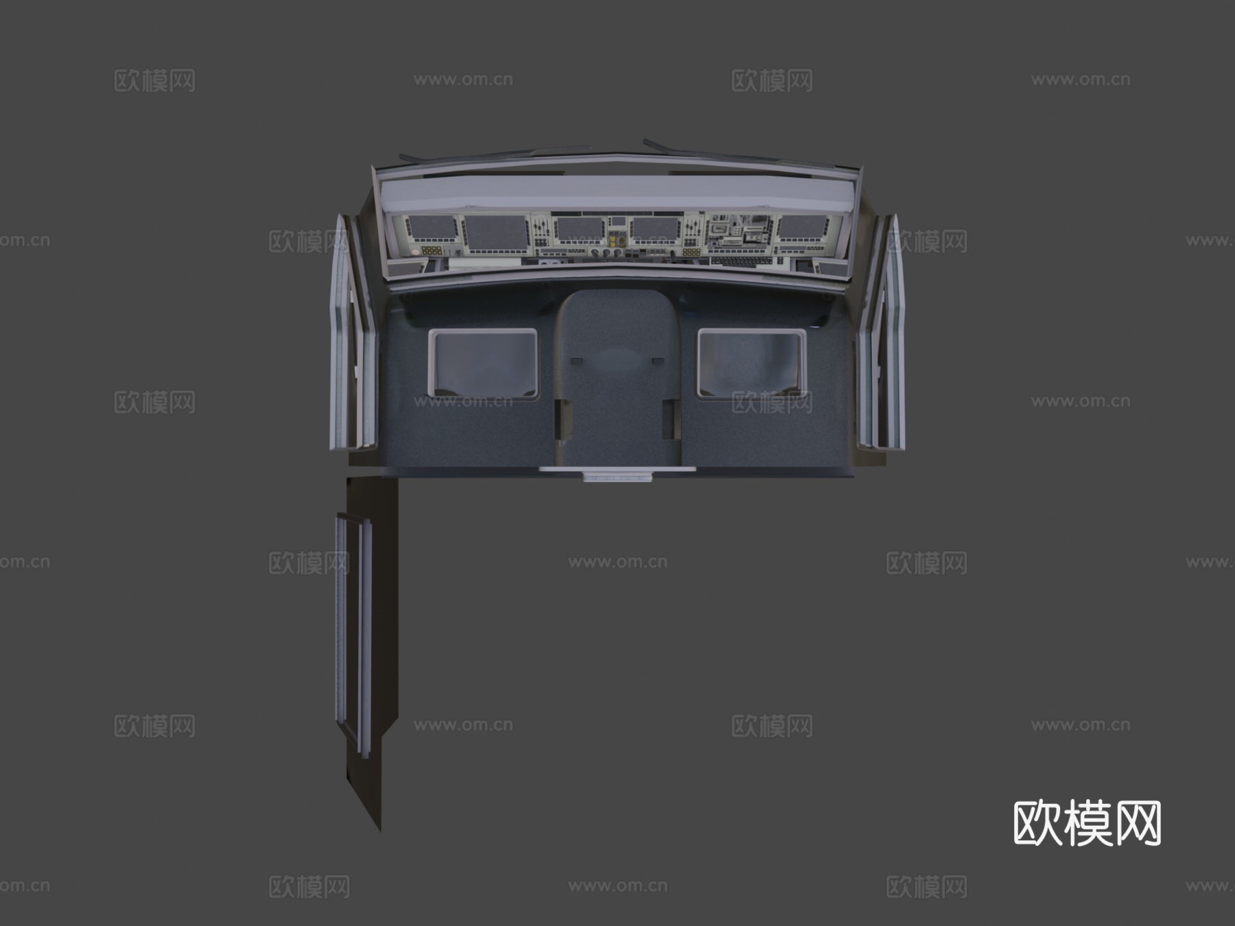 木蛇驾驶舱3d模型下载（渲染图6）