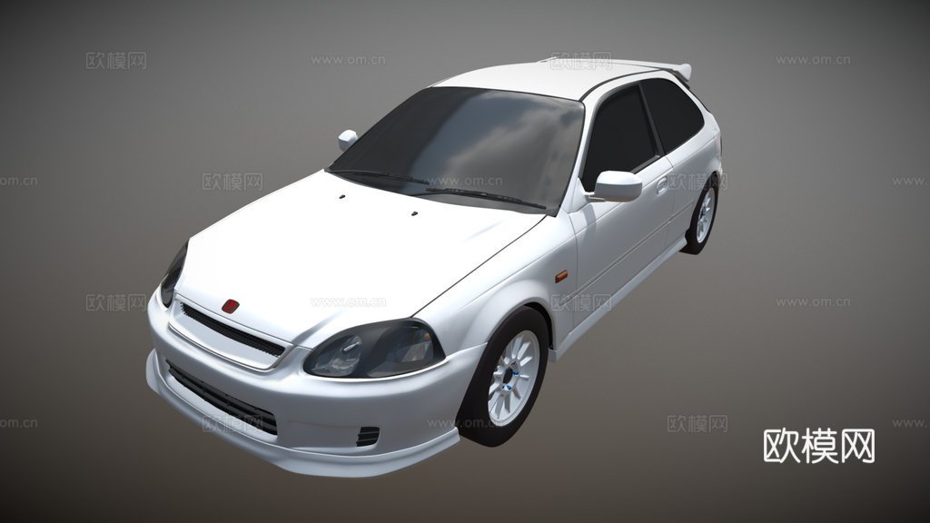 本田思域TYPE-R EK93d模型下载（渲染图1）