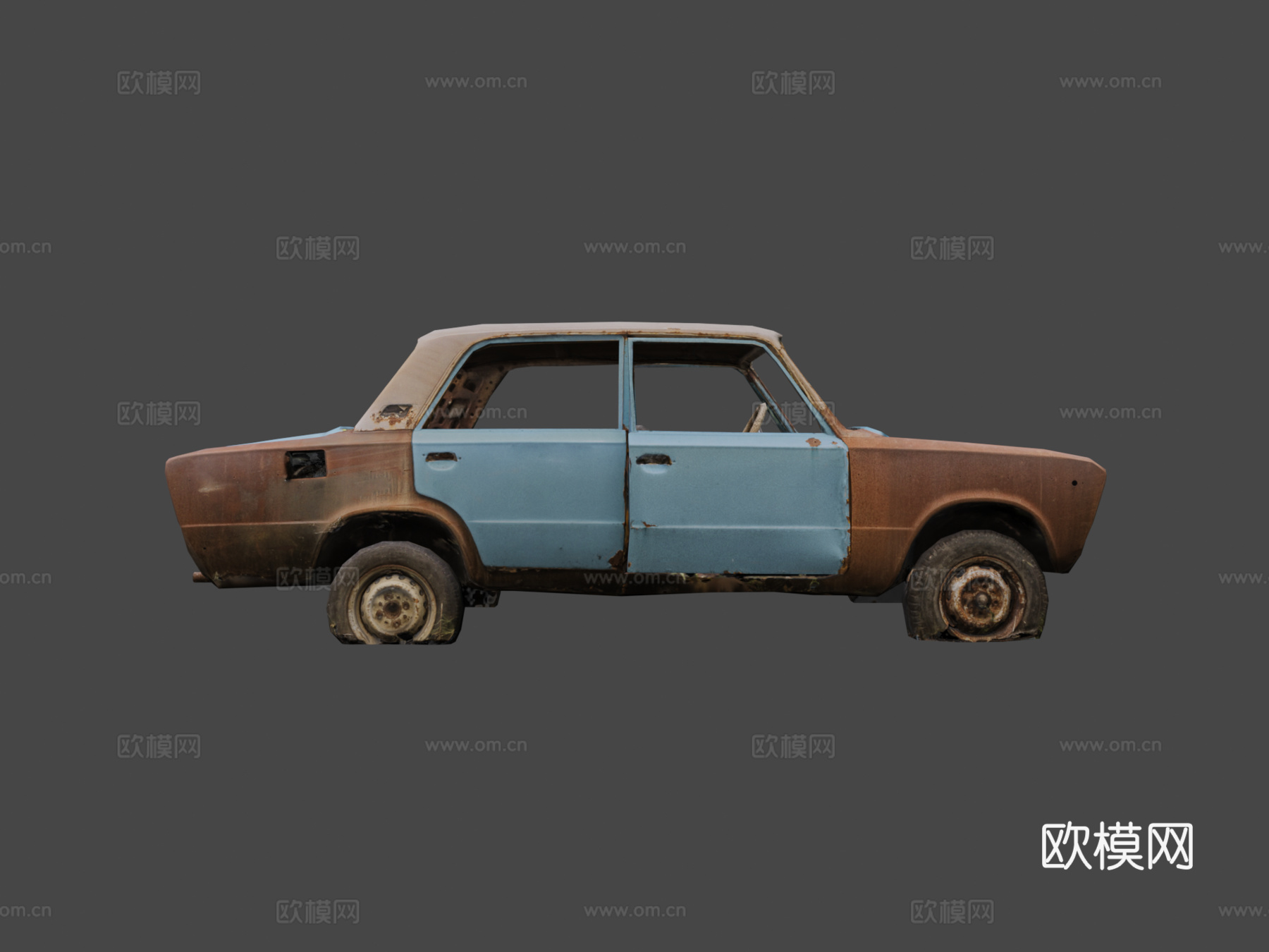 Vaz 2106重拓扑3d模型下载（渲染图6）