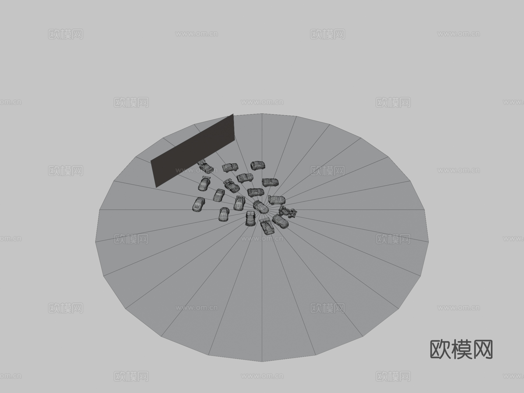涡轮-卡通赛车3d模型下载（渲染图3）