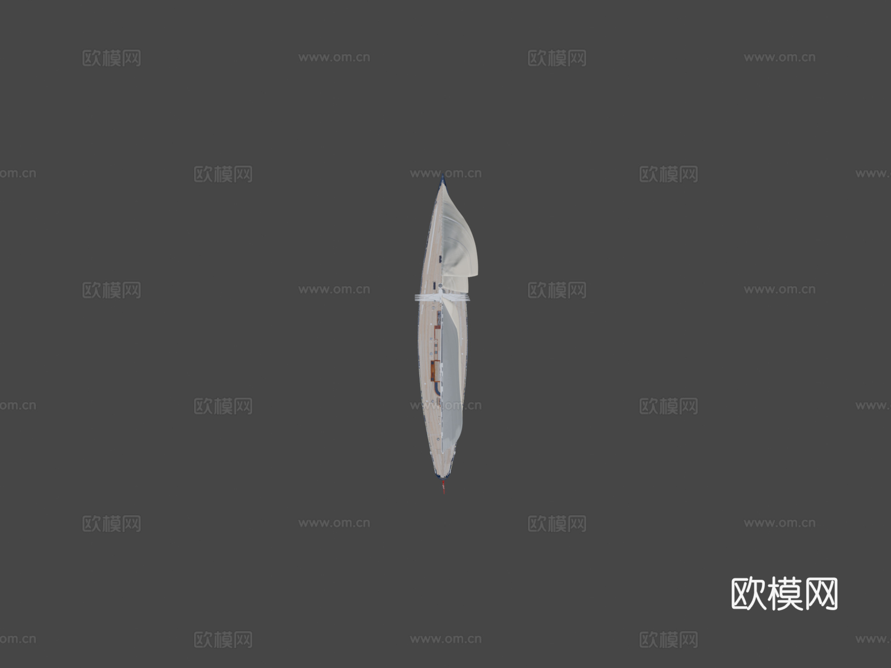 J级游艇奋进号JK43d模型下载（渲染图5）