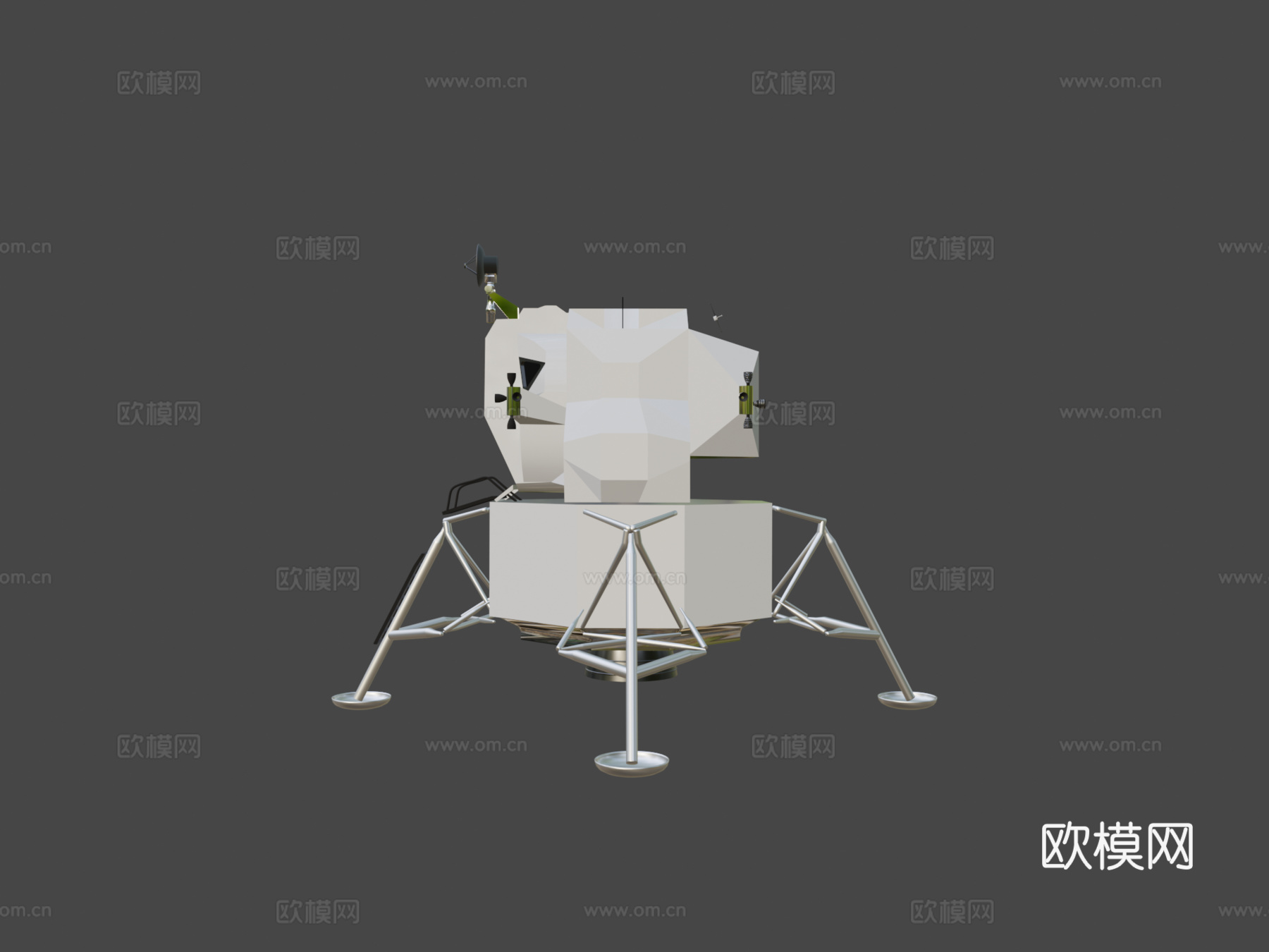 阿波罗登月舱3d模型下载（渲染图6）