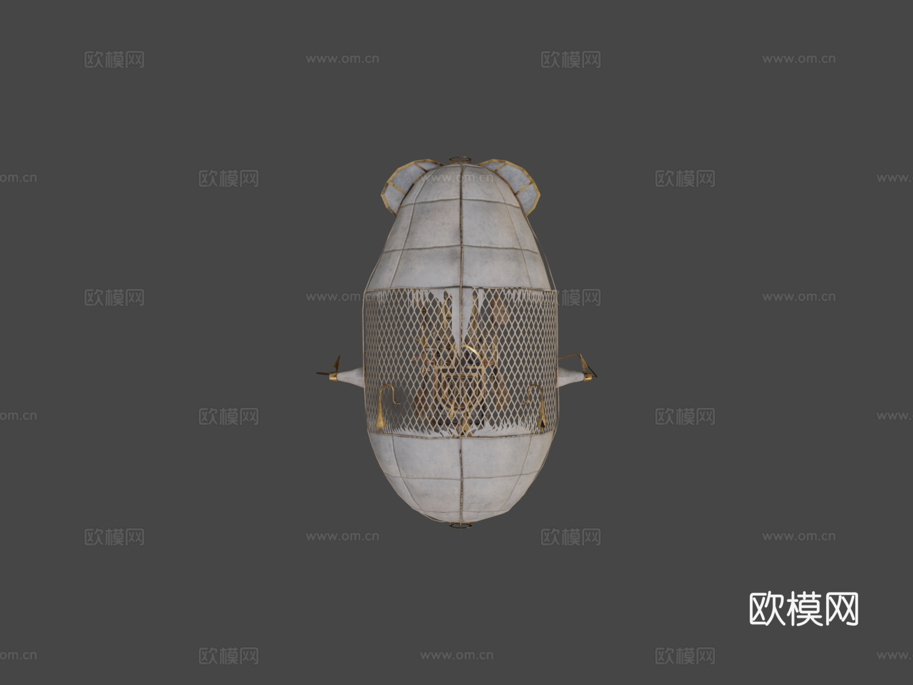 幻想飞艇3d模型下载（渲染图5）