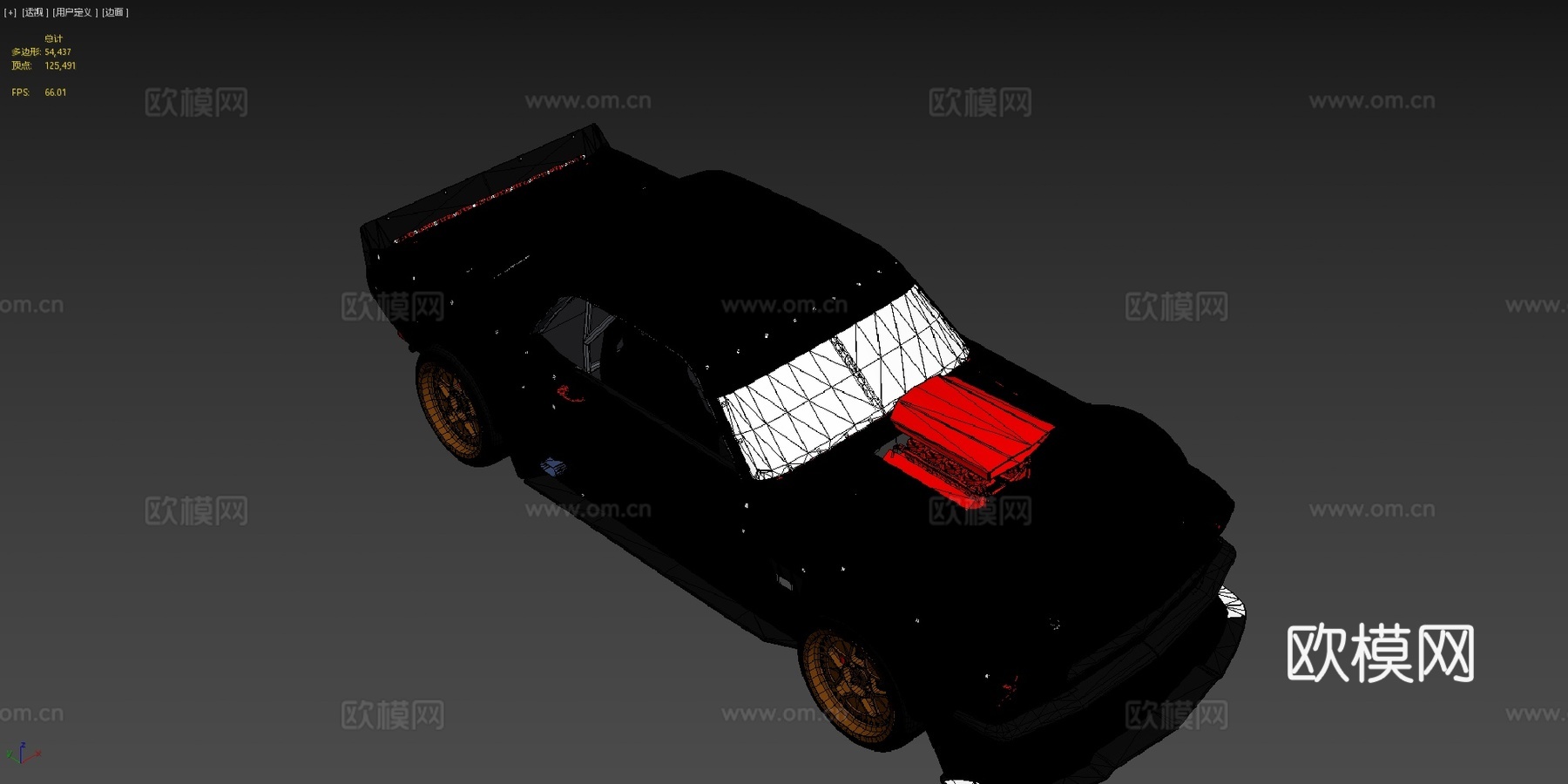 年福特野马Hoonicorn RTR肯·布洛克版3d模型下载（渲染图4）