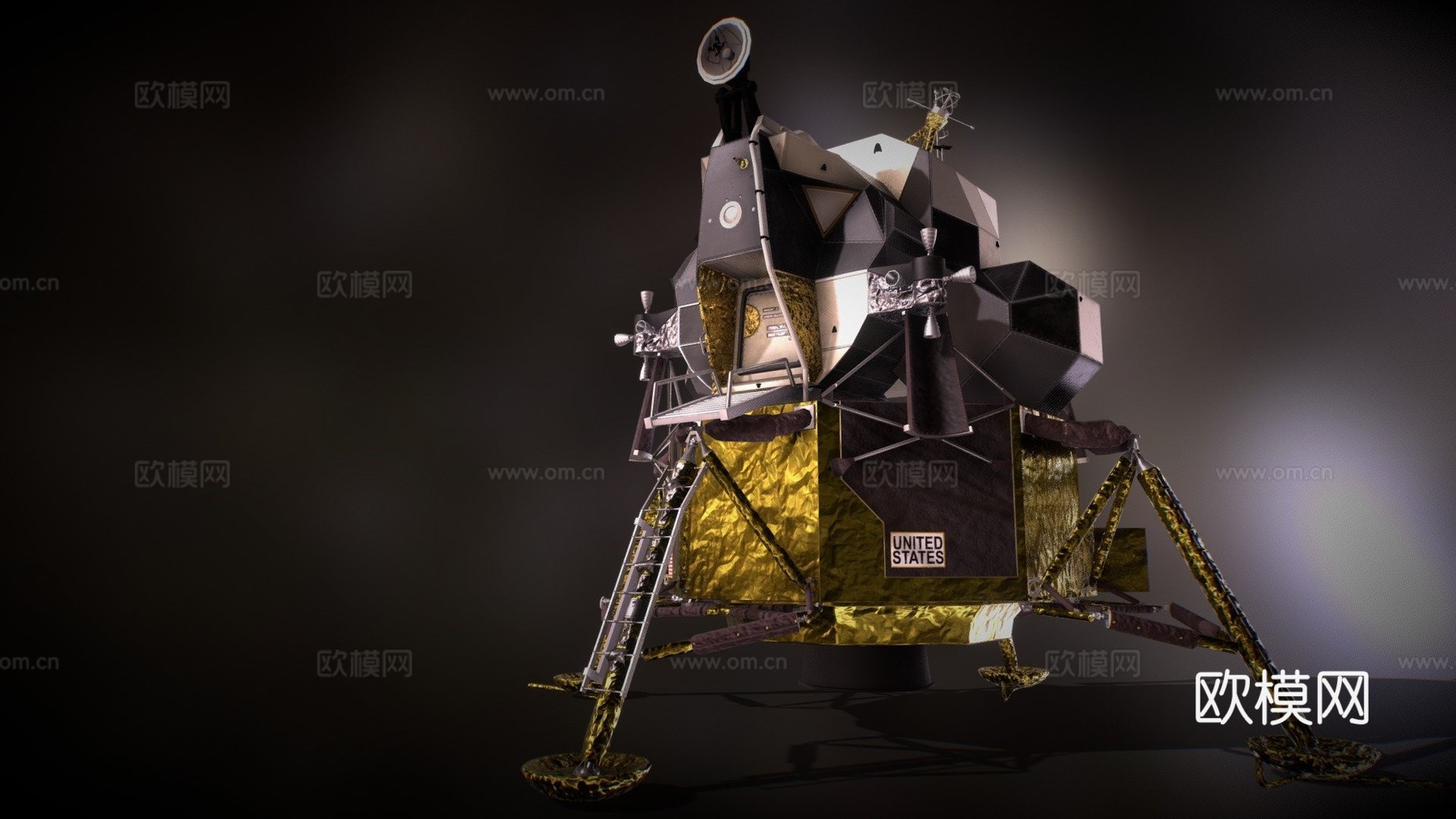 阿波罗11号-登月舱19693d模型下载（渲染图1）