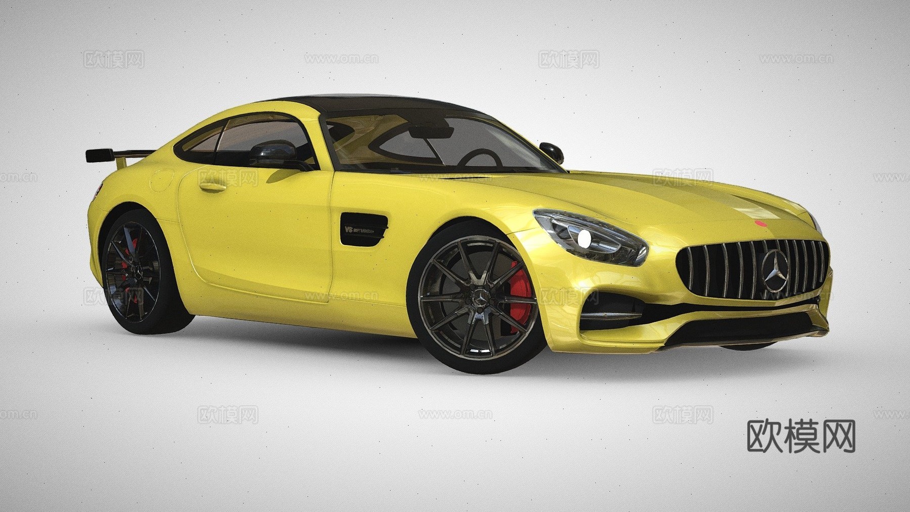 克里夫的梅赛德斯V8双涡轮3d模型下载（渲染图1）