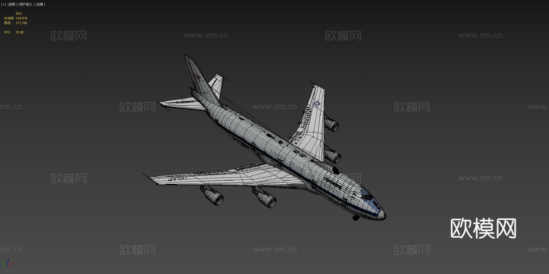 E-4末日飞机3d模型下载（渲染图4）
