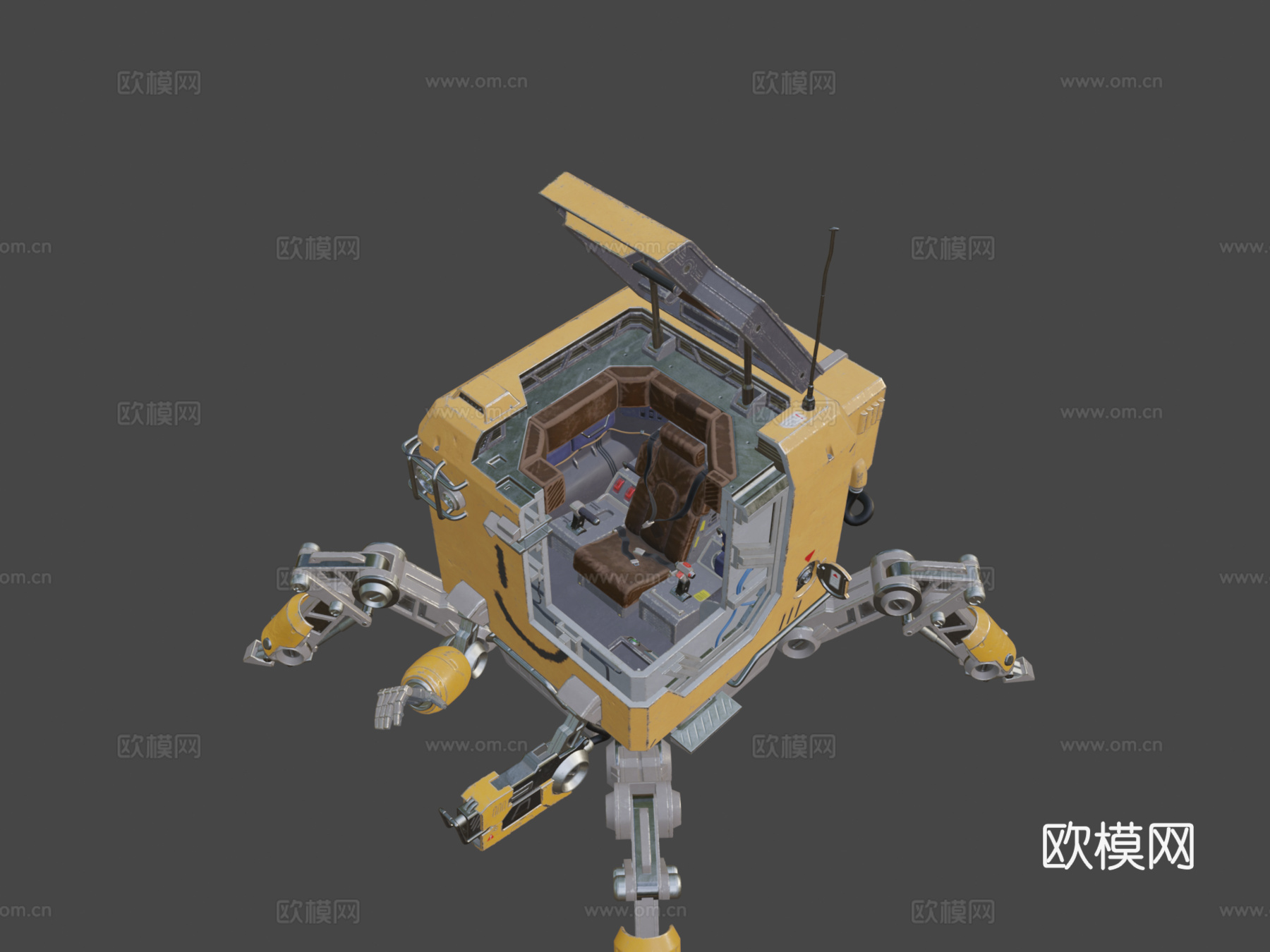 B0X机器人3d模型下载（渲染图8）