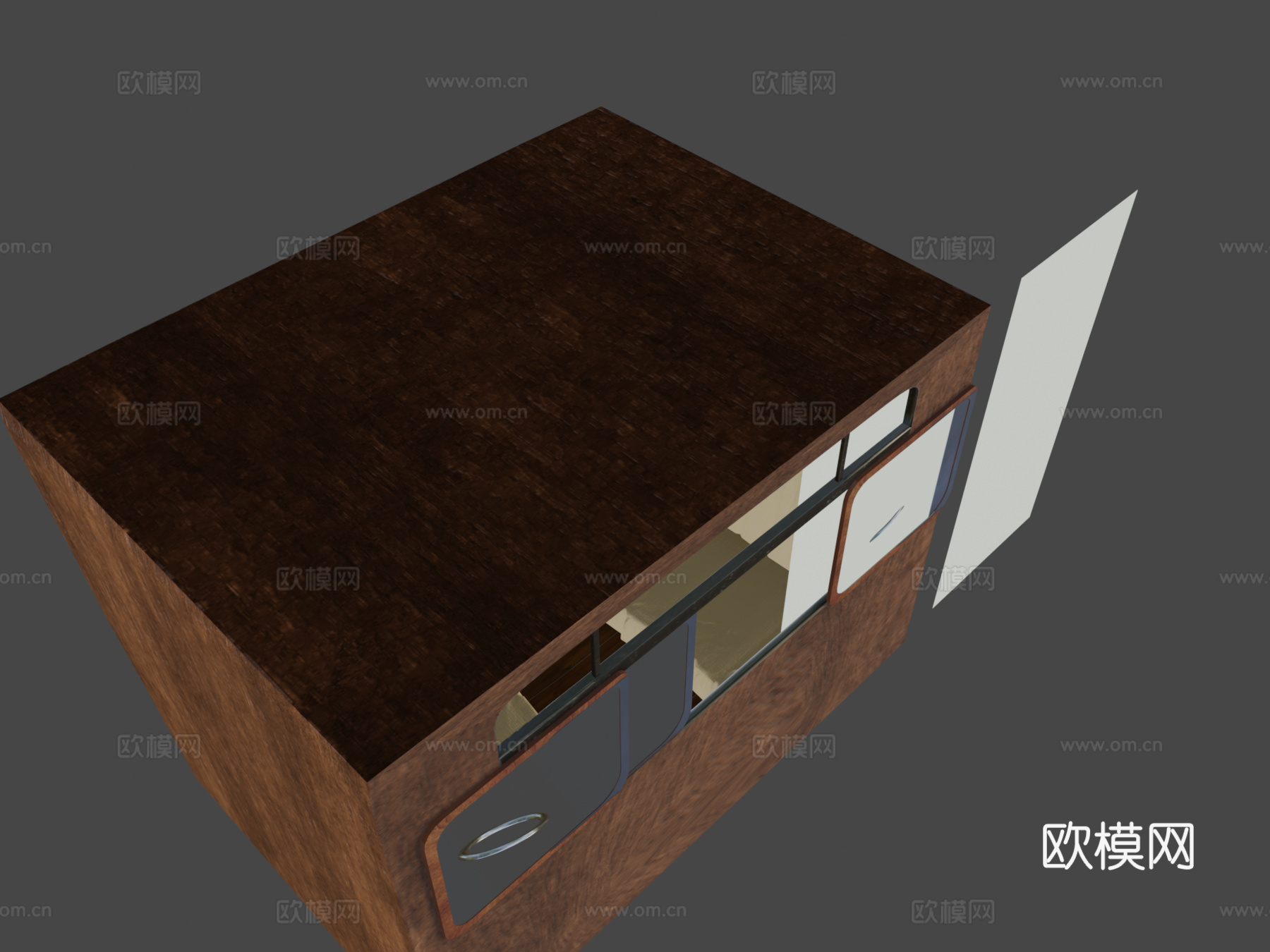 简易火车车厢3d模型下载（渲染图8）