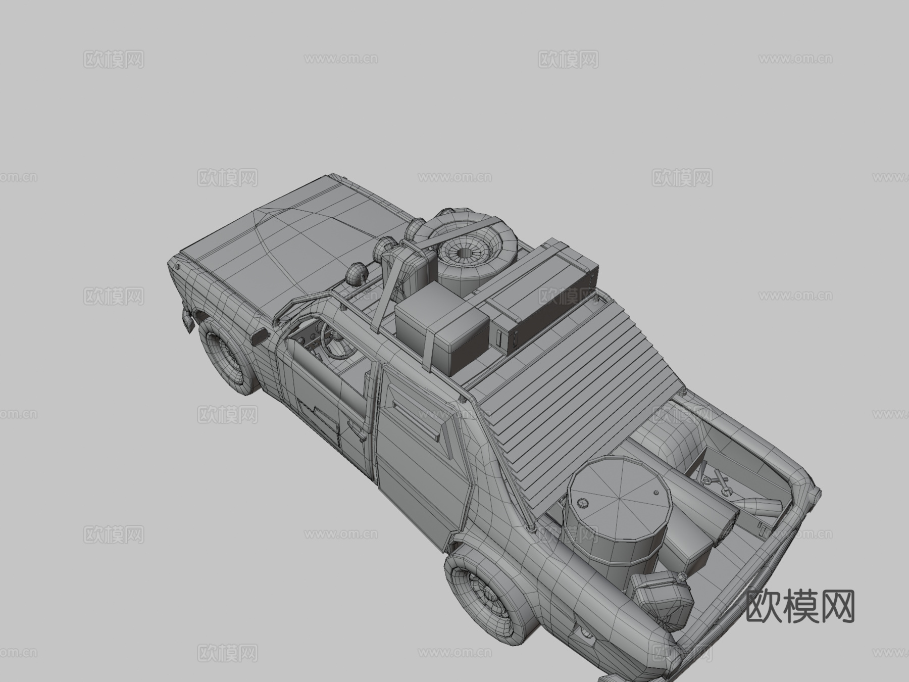 后启示录旧车3d模型下载（渲染图3）