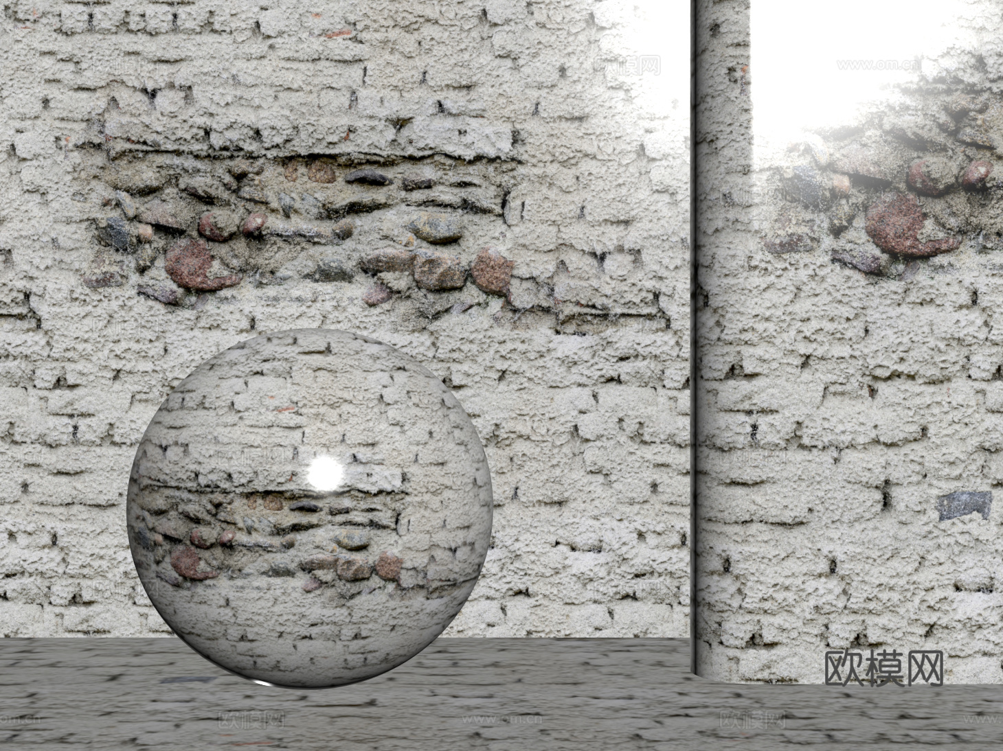 现代砖墙 青石砖墙 脏旧砖墙 仿古砖墙 工业砖墙su模型