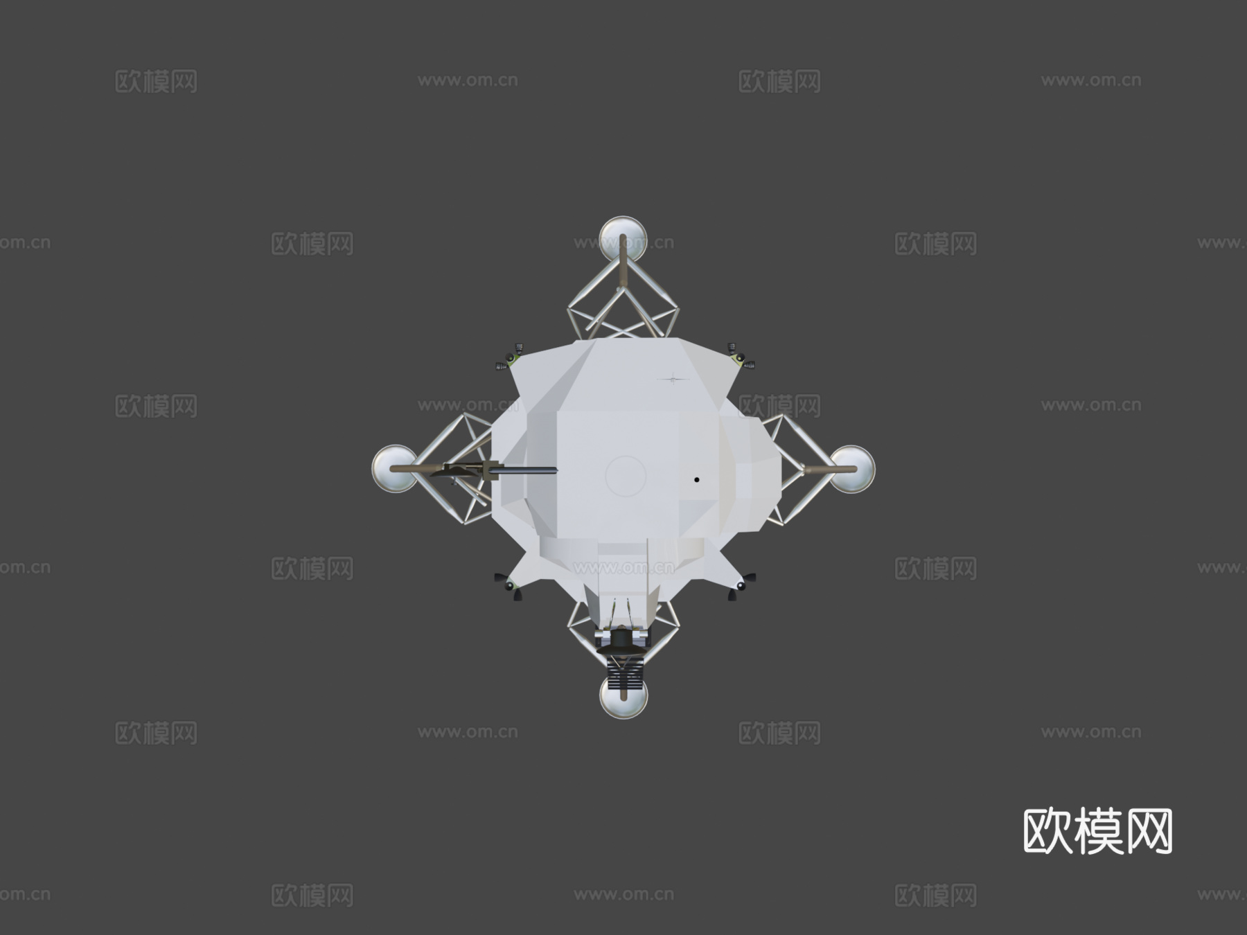 阿波罗登月舱3d模型下载（渲染图5）