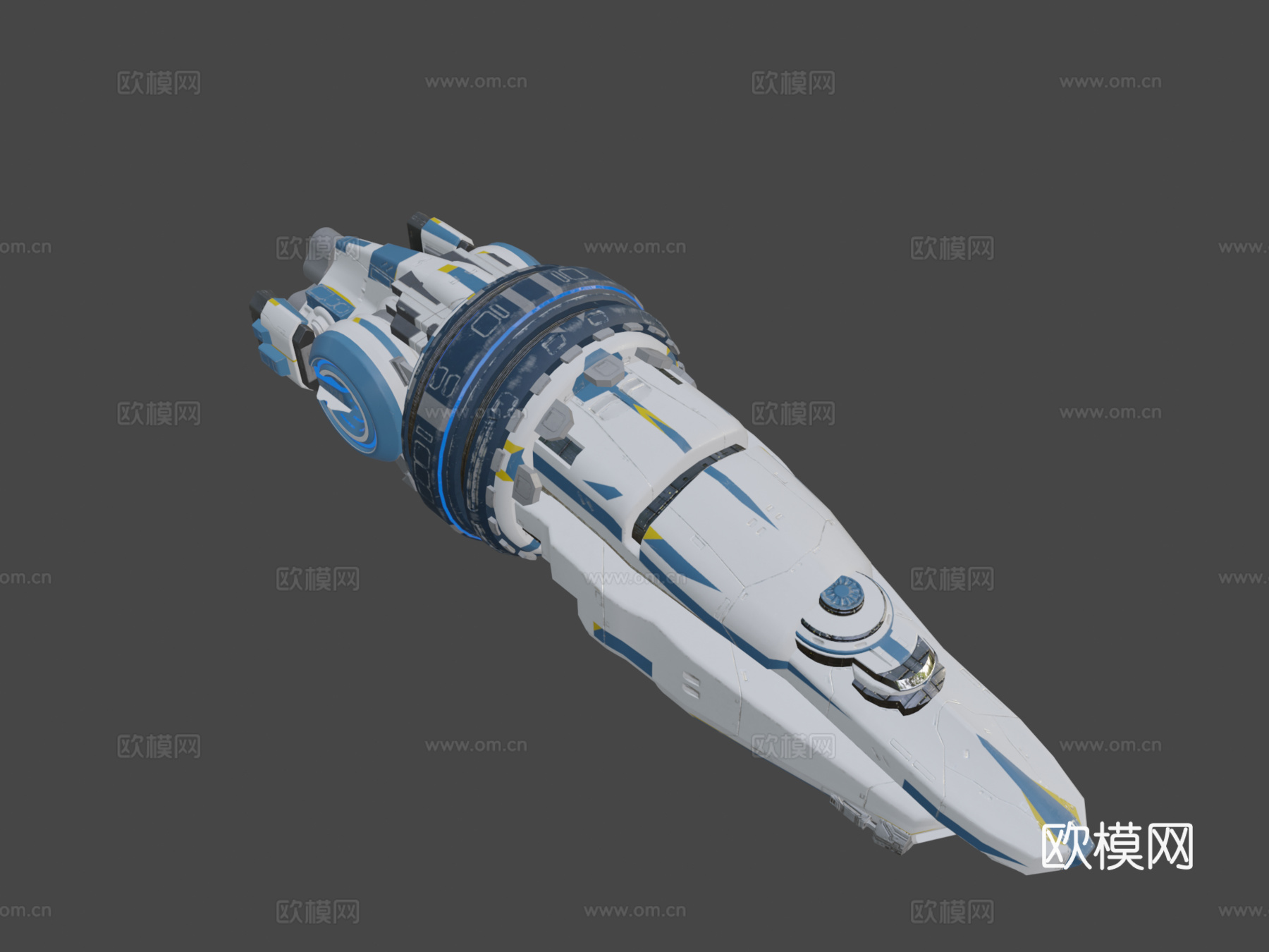 仲裁者太空船3d模型下载（渲染图8）