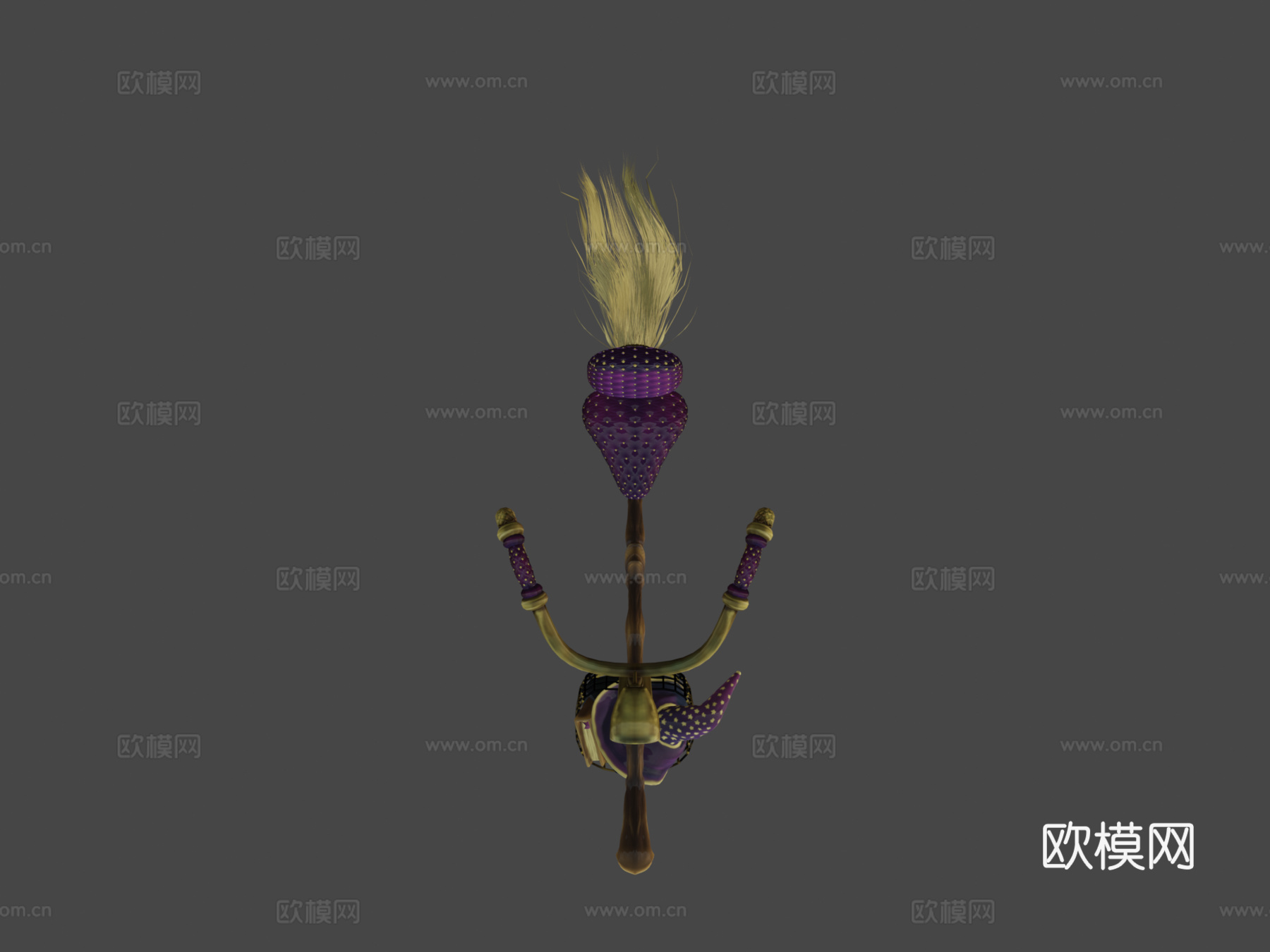 旅行者的扫帚3d模型下载（渲染图7）