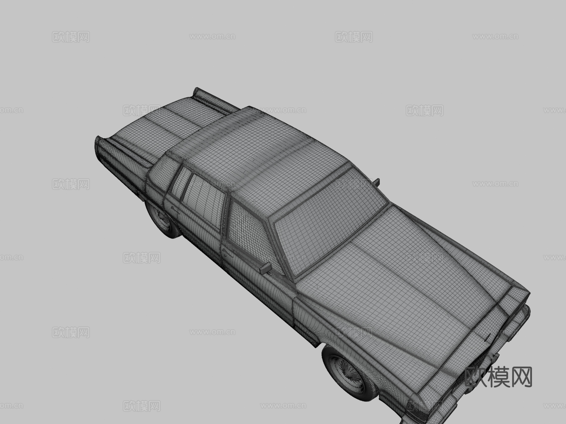 年代凯迪拉克3d模型下载（渲染图3）