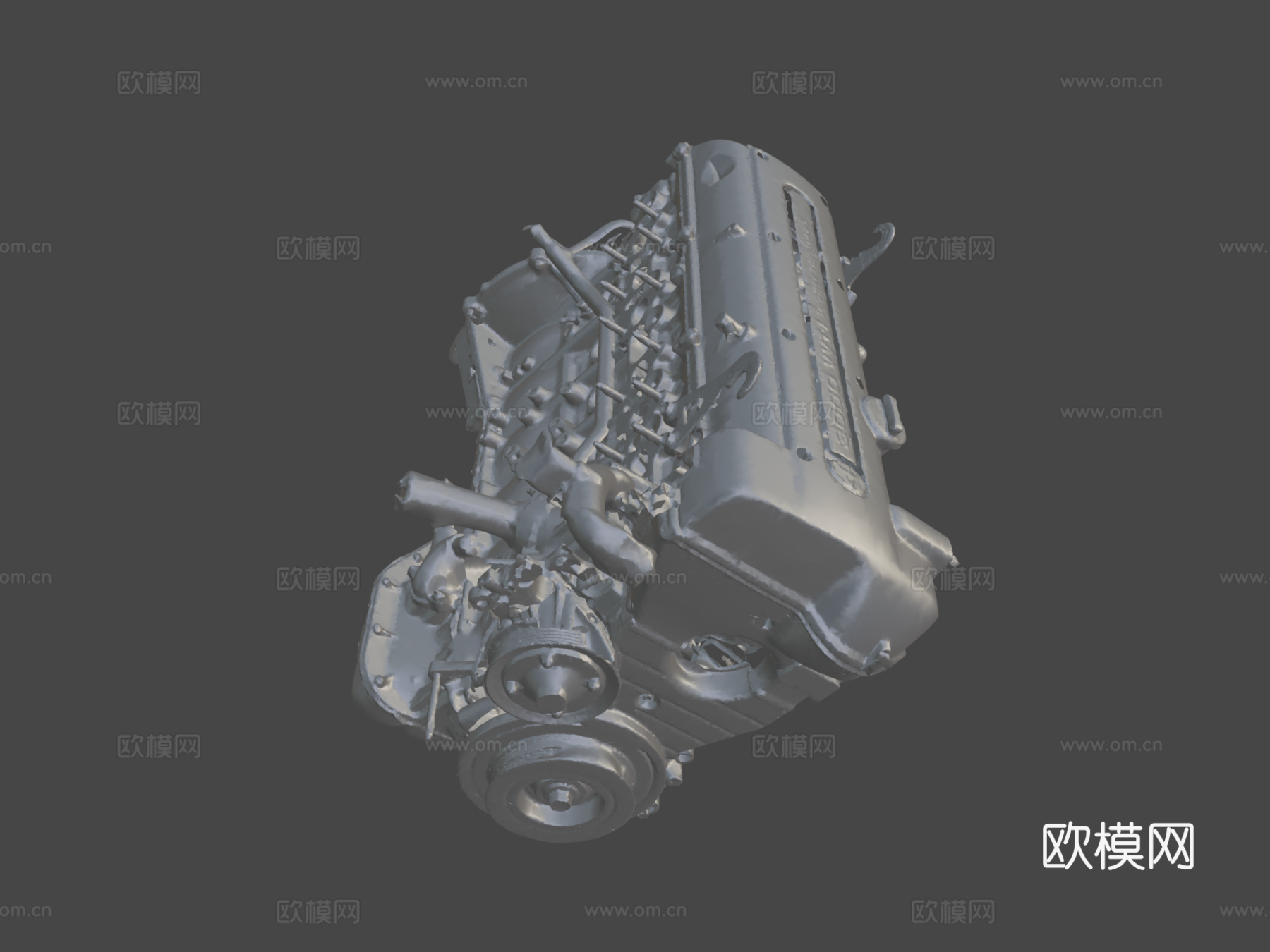 JZ-GE发动机3d模型下载（渲染图7）