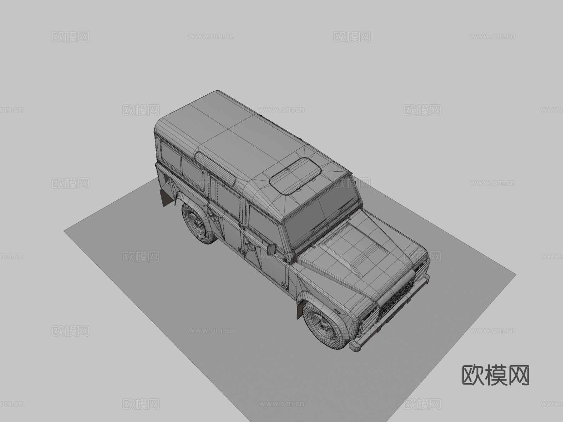 路虎卫士3d模型下载（渲染图3）