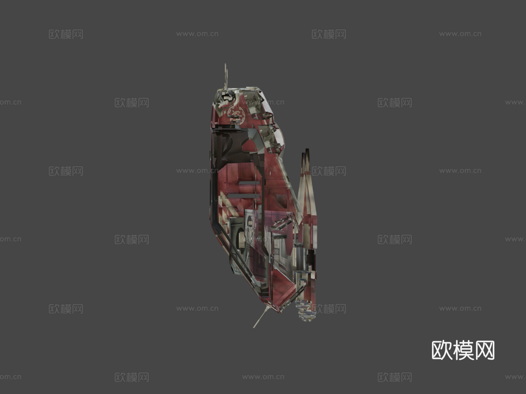 科洛桑军团LAAT3d模型下载（渲染图6）