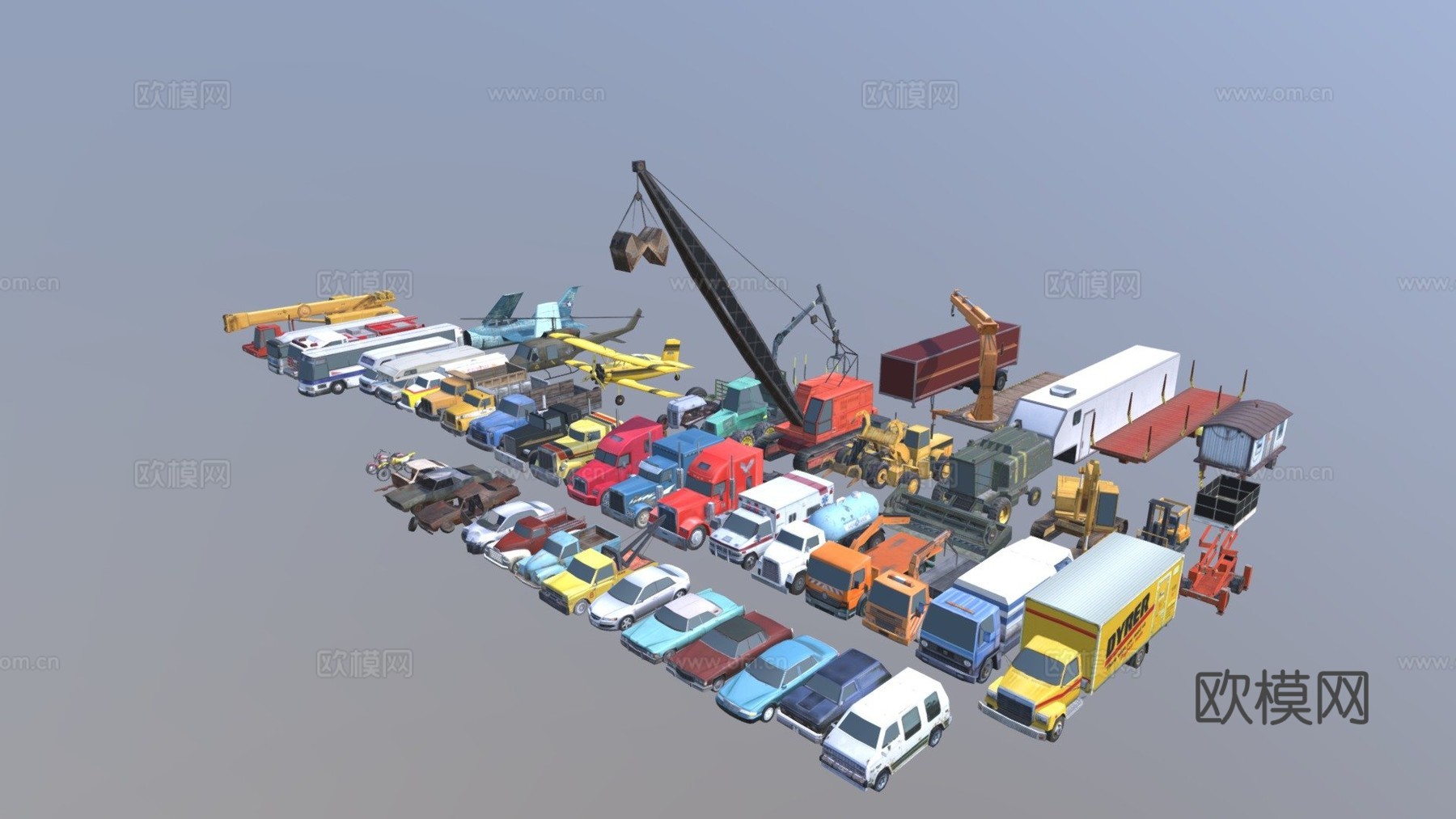 车辆包3d模型下载（渲染图1）