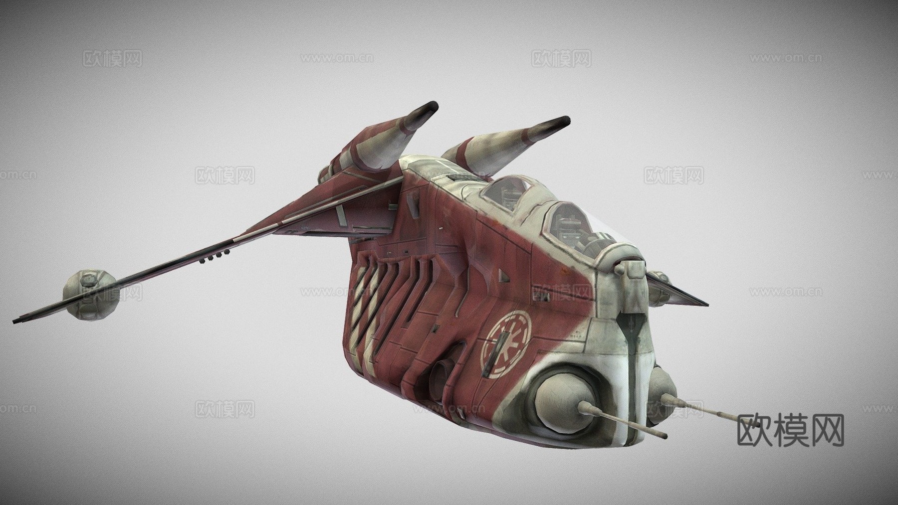 科洛桑军团LAAT3d模型下载（渲染图1）