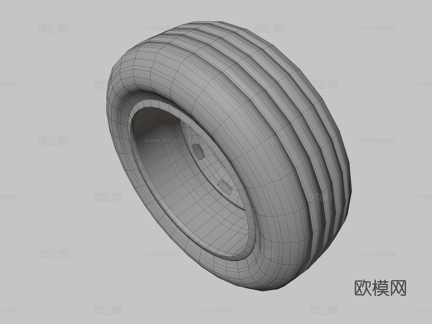 旧脏轮胎3d模型下载（渲染图3）