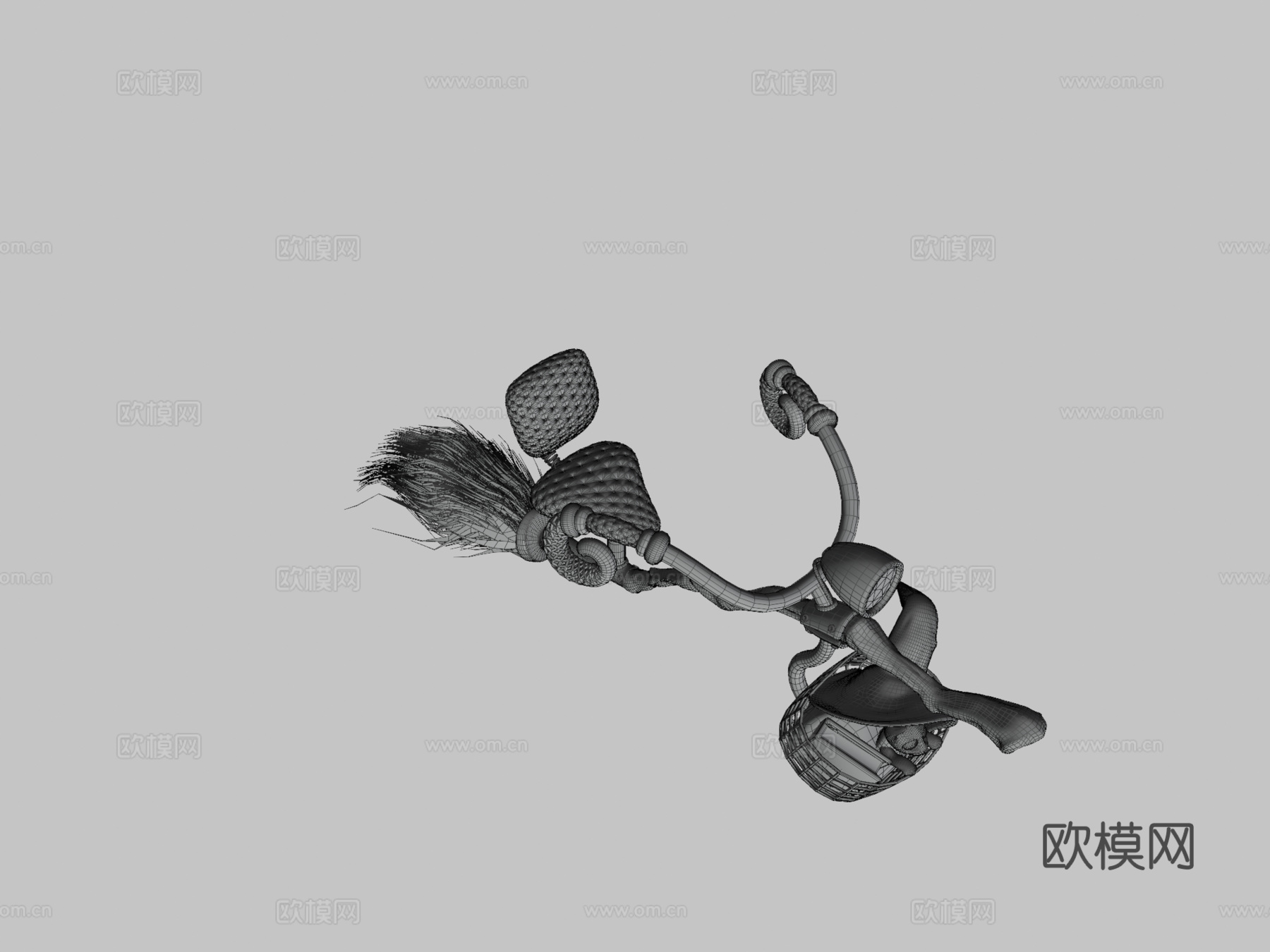 旅行者的扫帚3d模型下载（渲染图3）