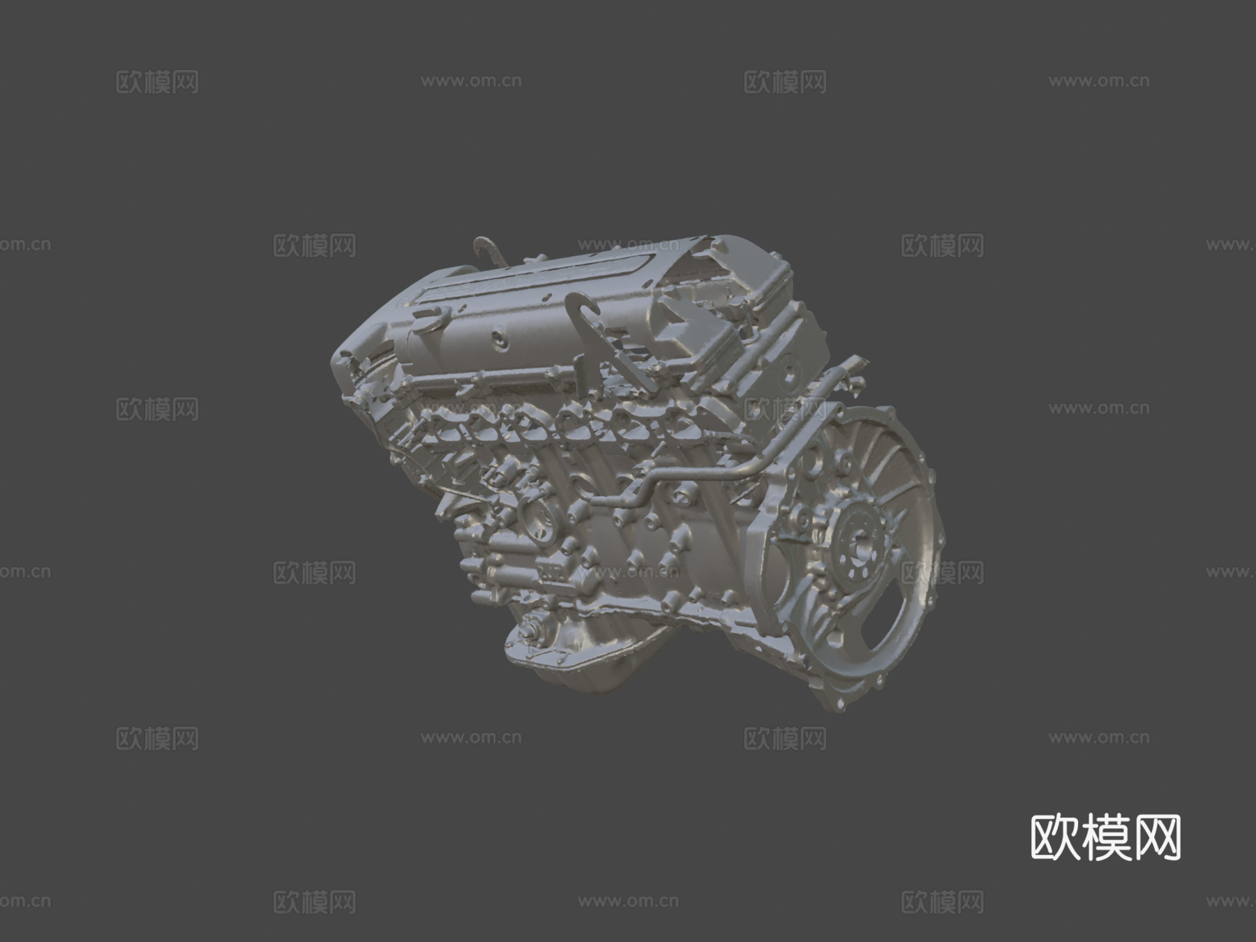JZ-GE发动机3d模型下载（渲染图6）