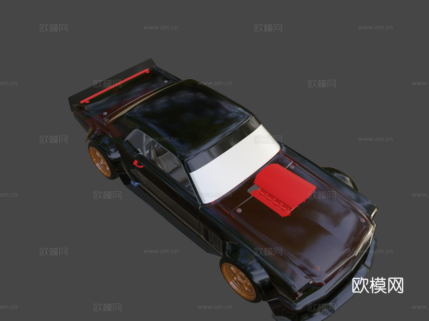 年福特野马Hoonicorn RTR肯·布洛克版3d模型下载（渲染图8）