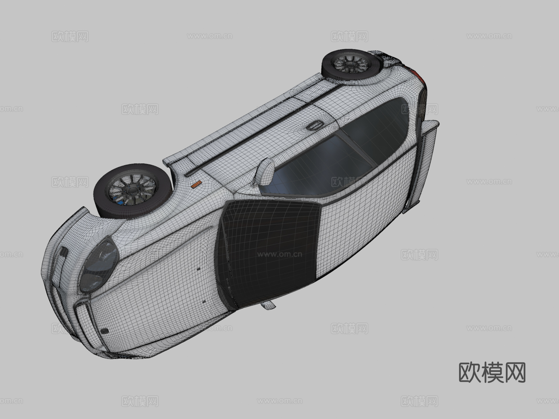 本田思域TYPE-R EK93d模型下载（渲染图2）