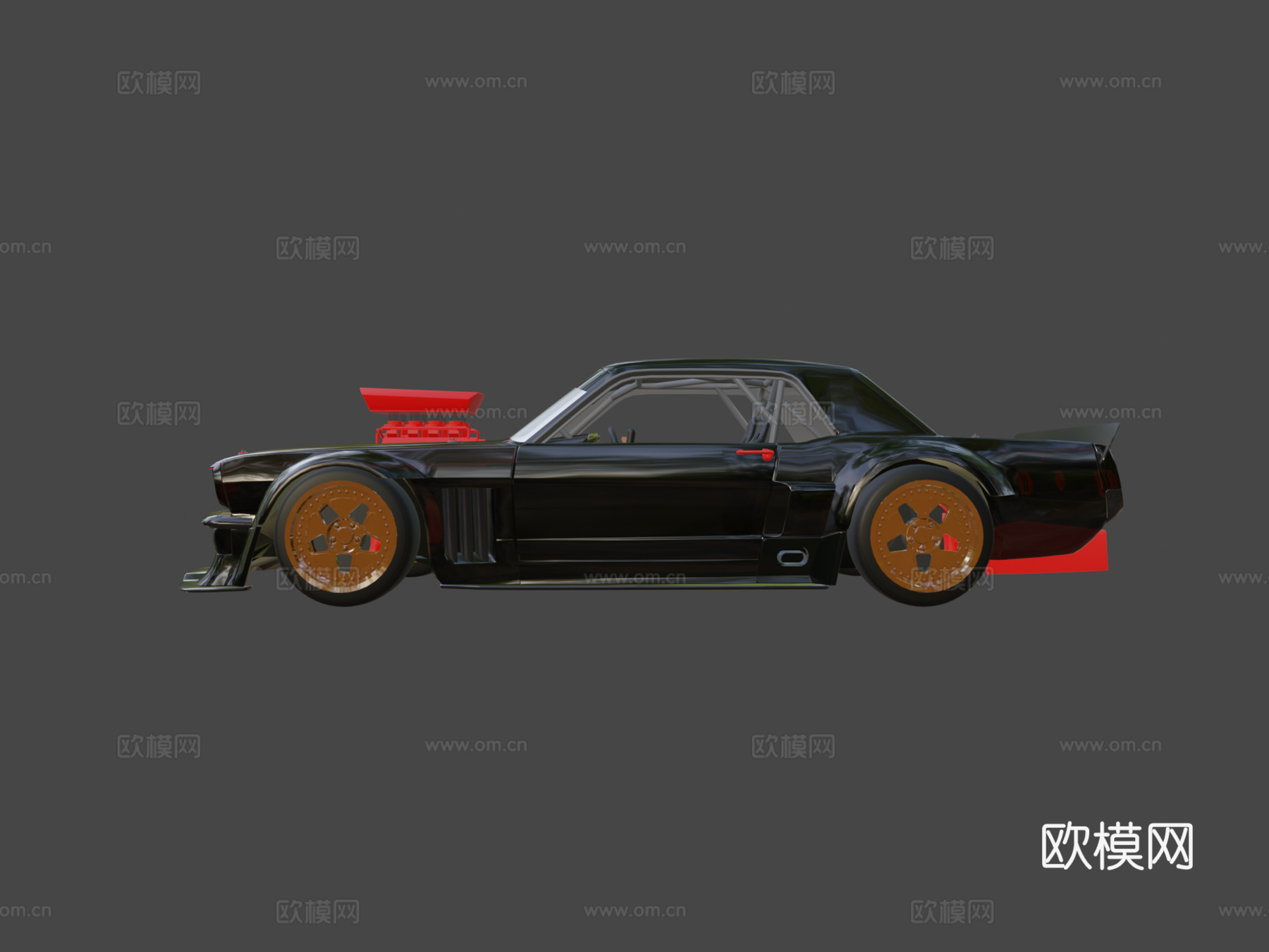 年福特野马Hoonicorn RTR肯·布洛克版3d模型下载（渲染图6）