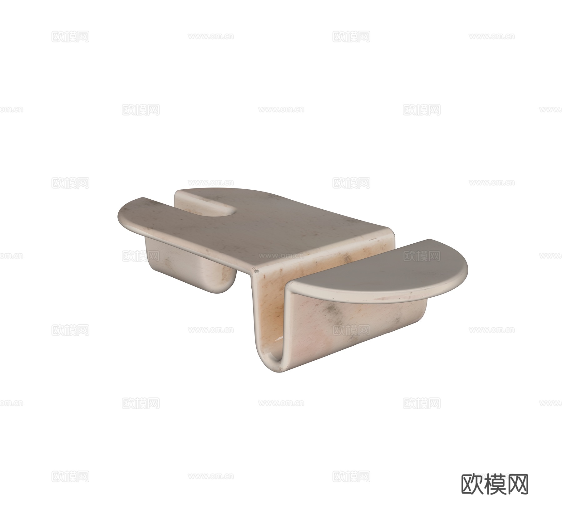 异形石材茶几su模型