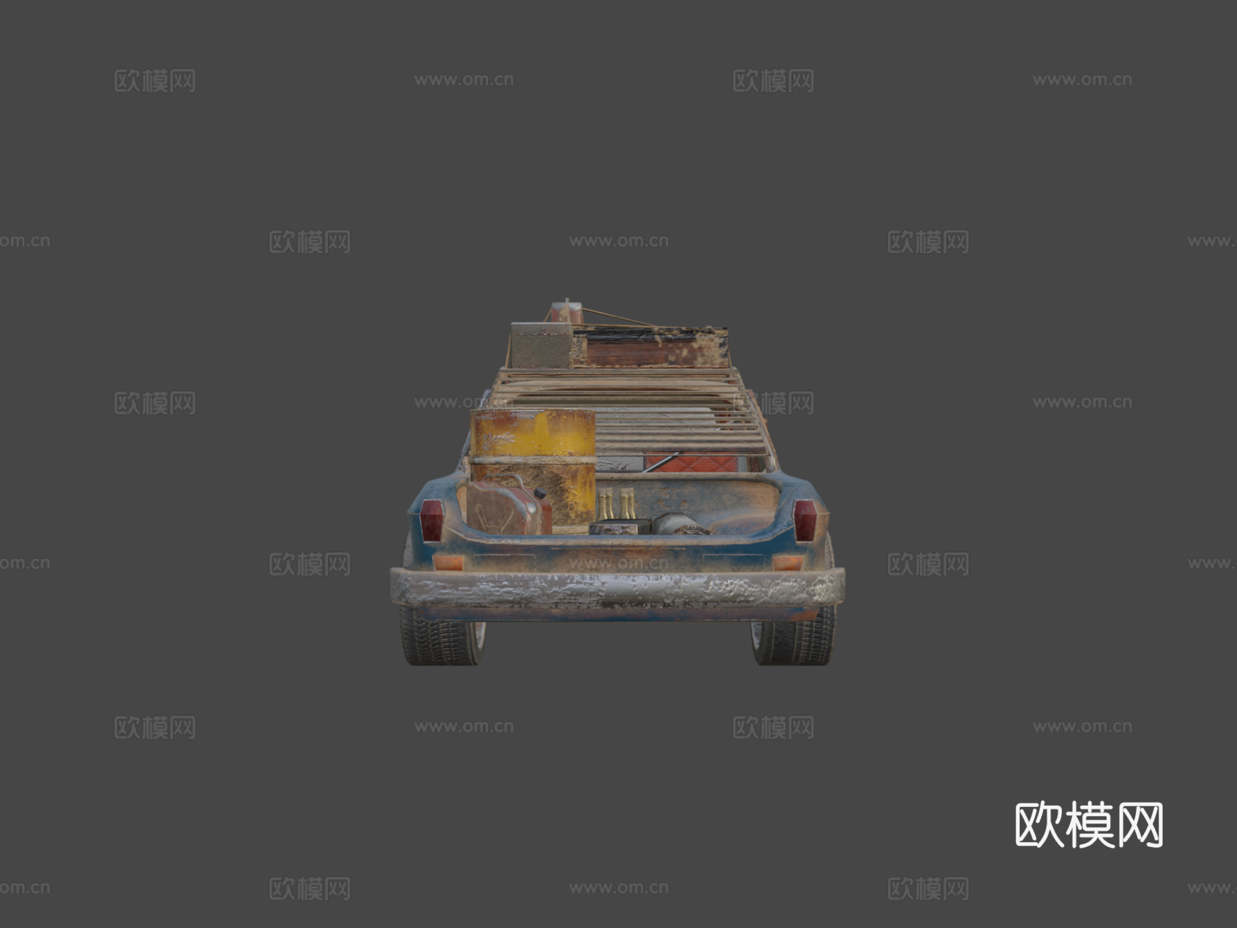 后启示录旧车3d模型下载（渲染图5）