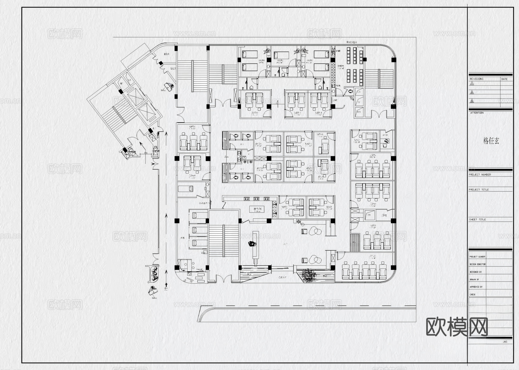 13套采耳店SPA会所按摩店足浴店CAD平面布置图cad施工图