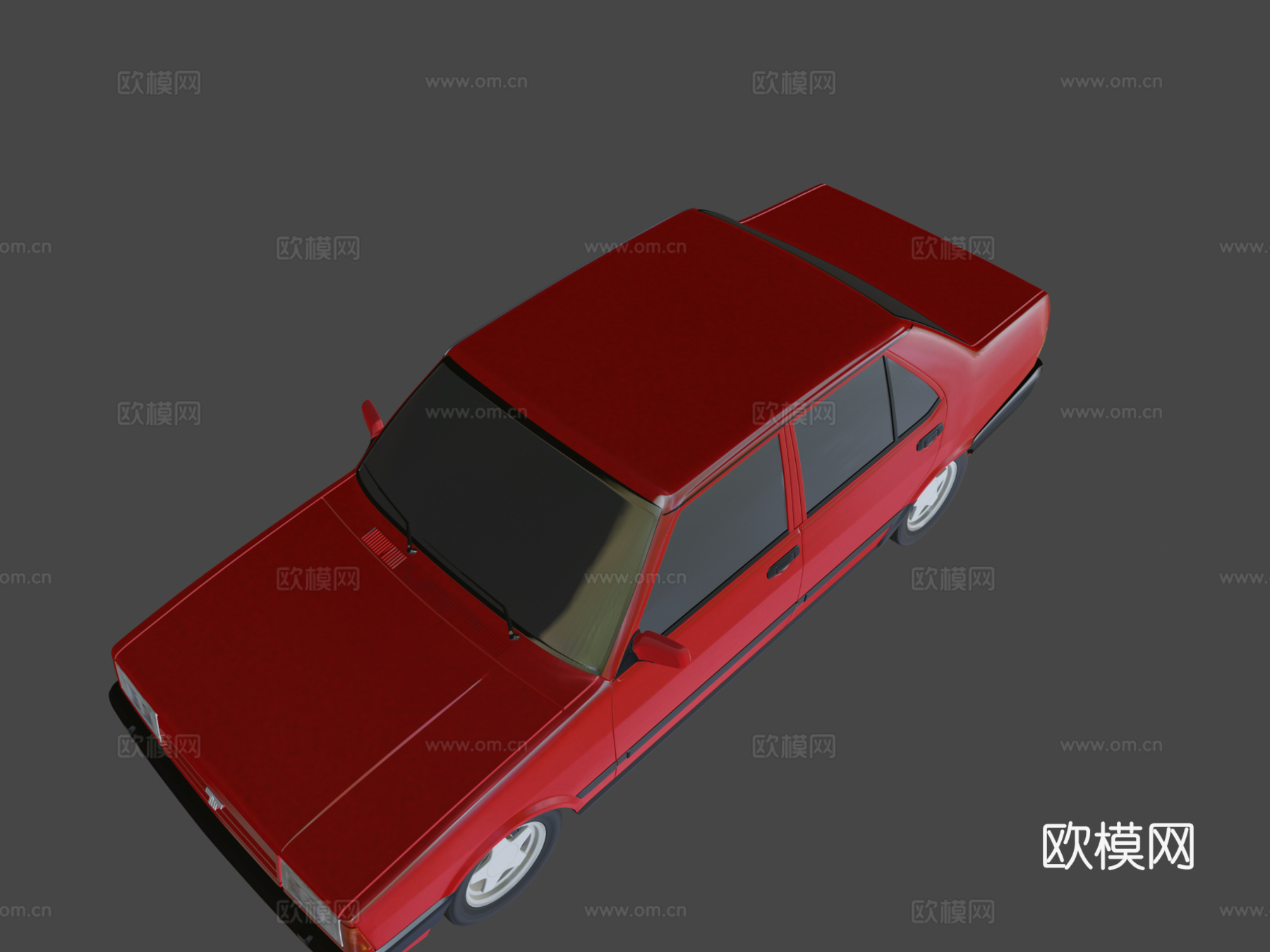 菲亚特-托法什轿车3d模型下载（渲染图1）