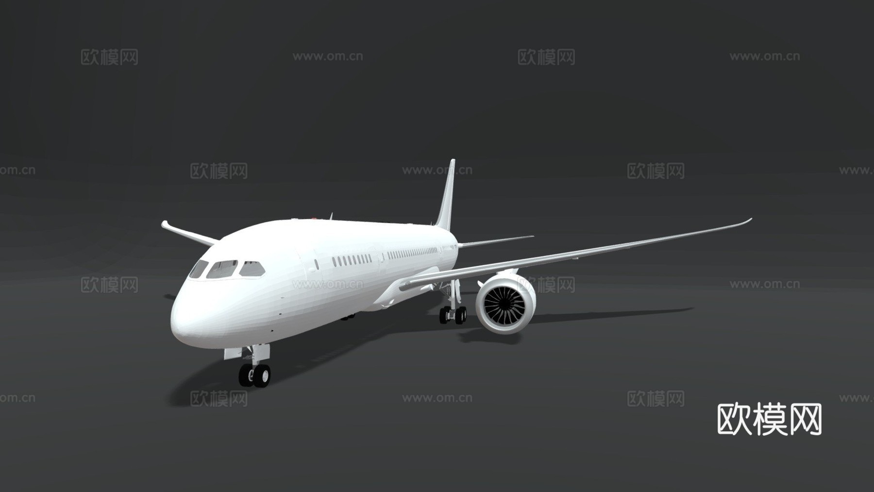 波音787-83d模型下载（渲染图1）