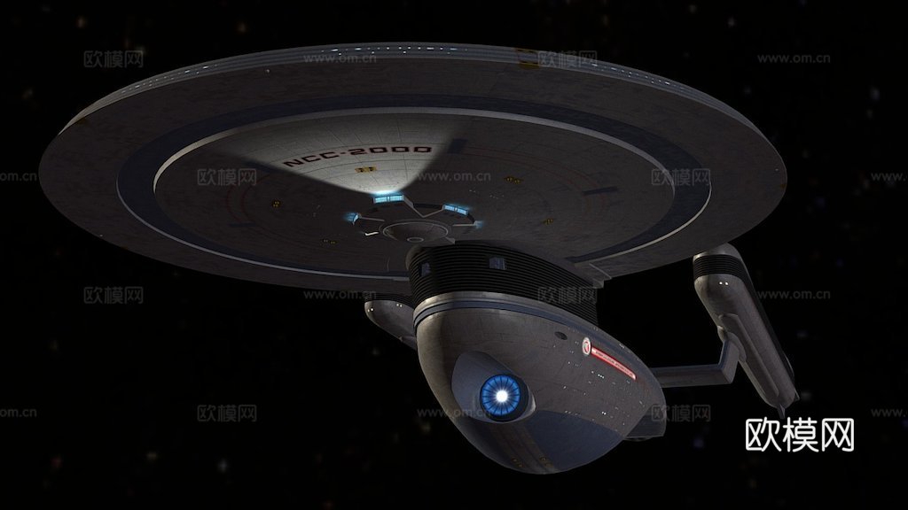 USS卓越号3d模型下载（渲染图1）